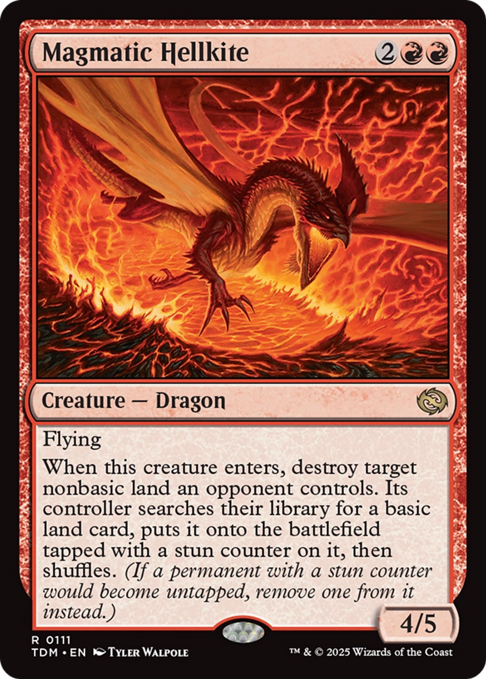 Magmatic Hellkite — Tarkir: Dragonstorm — Magic: The Gathering