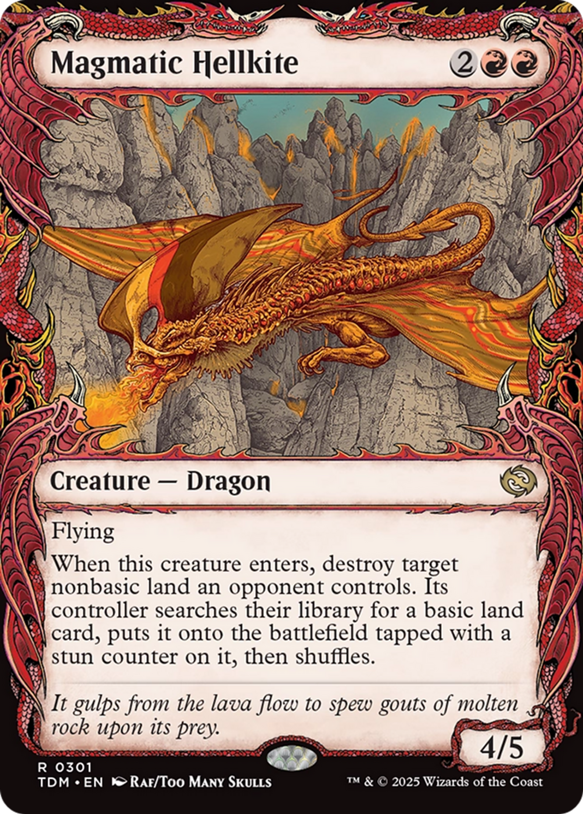 Magmatic Hellkite — Tarkir: Dragonstorm — Magic: The Gathering