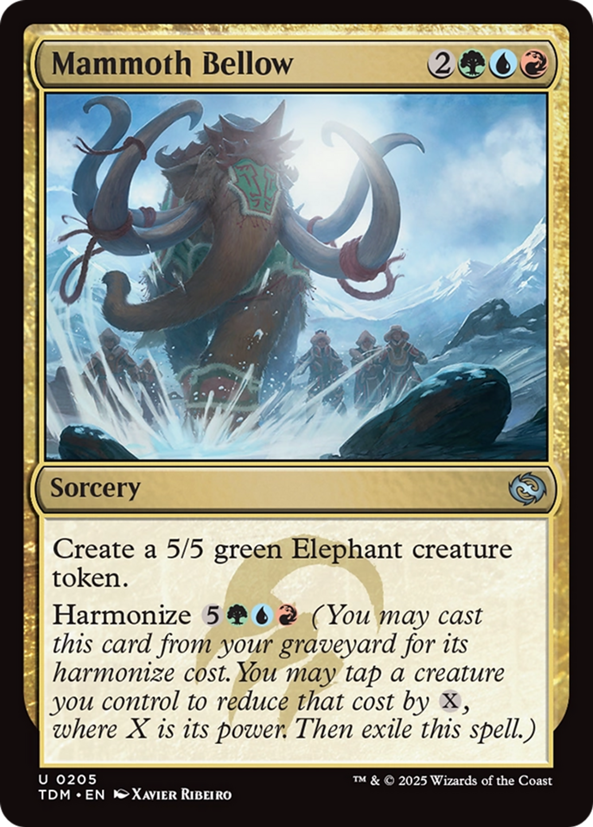 Mammoth Bellow — Tarkir: Dragonstorm — Magic: The Gathering