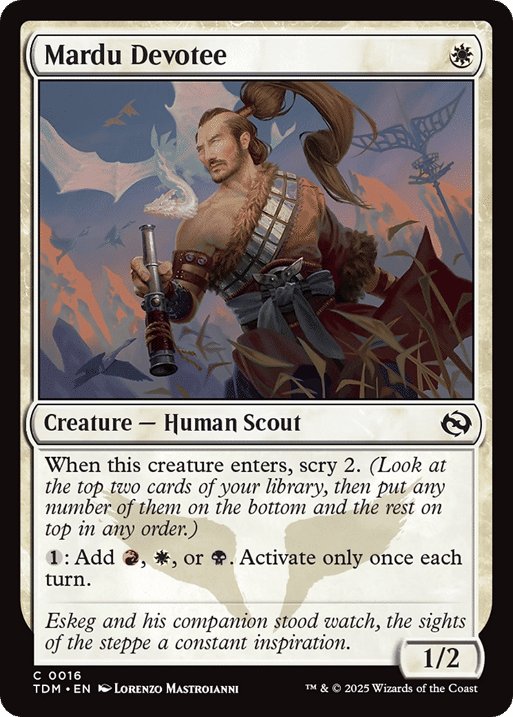 Mardu Devotee — Tarkir: Dragonstorm — Magic: The Gathering