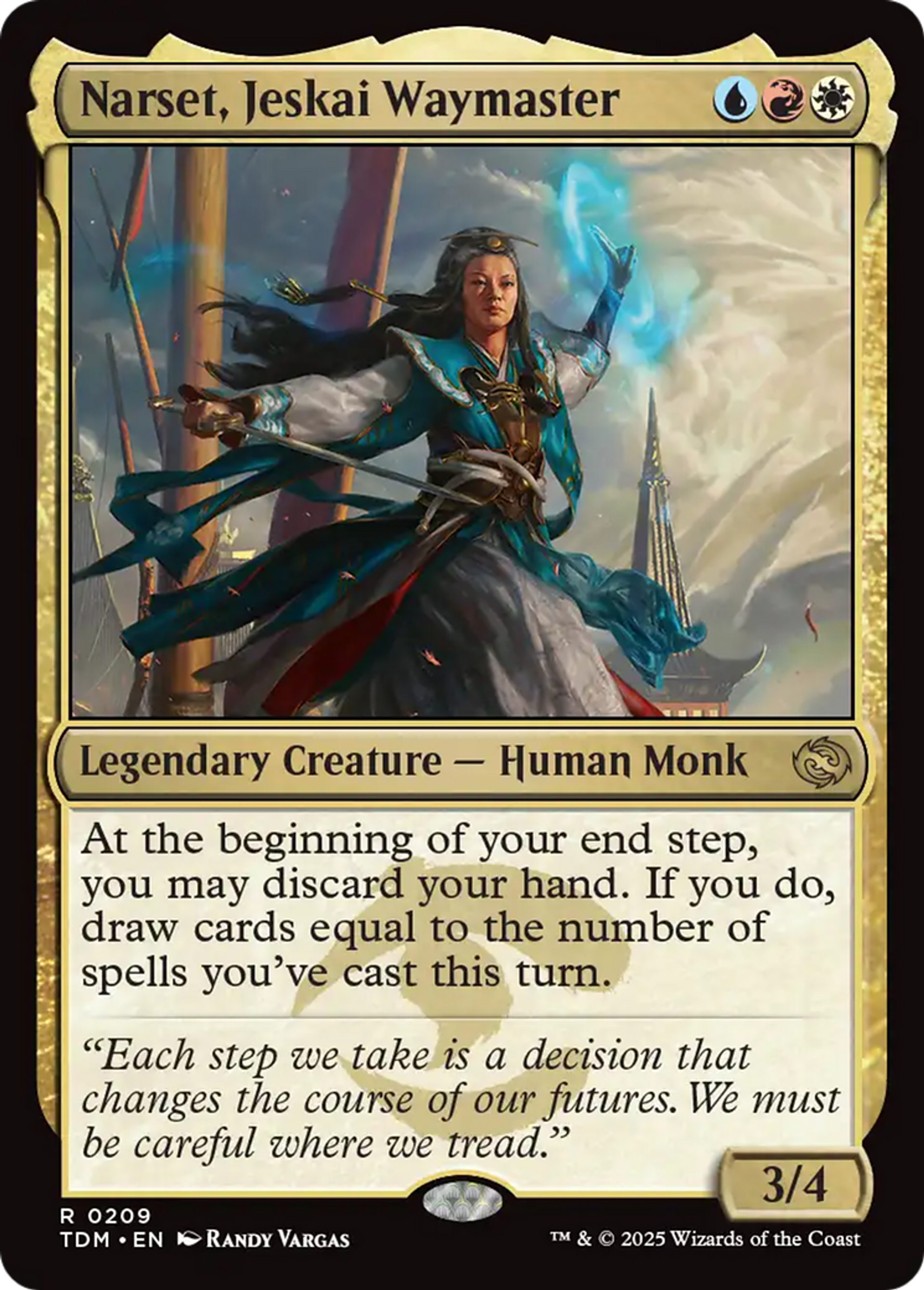 Narset, Jeskai Waymaster — Tarkir: Dragonstorm — Magic: The Gathering