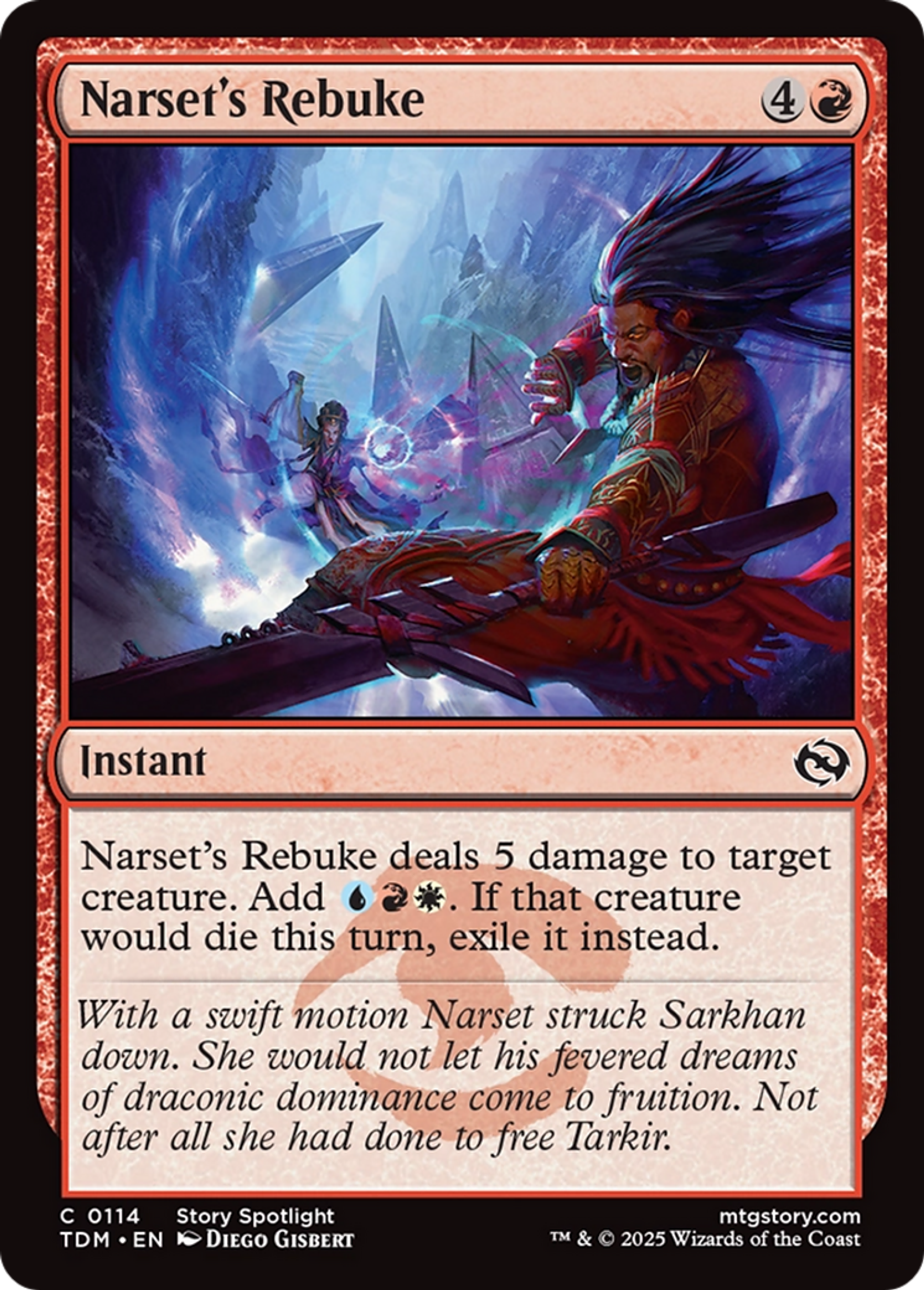Narset's Rebuke — Tarkir: Dragonstorm — Magic: The Gathering