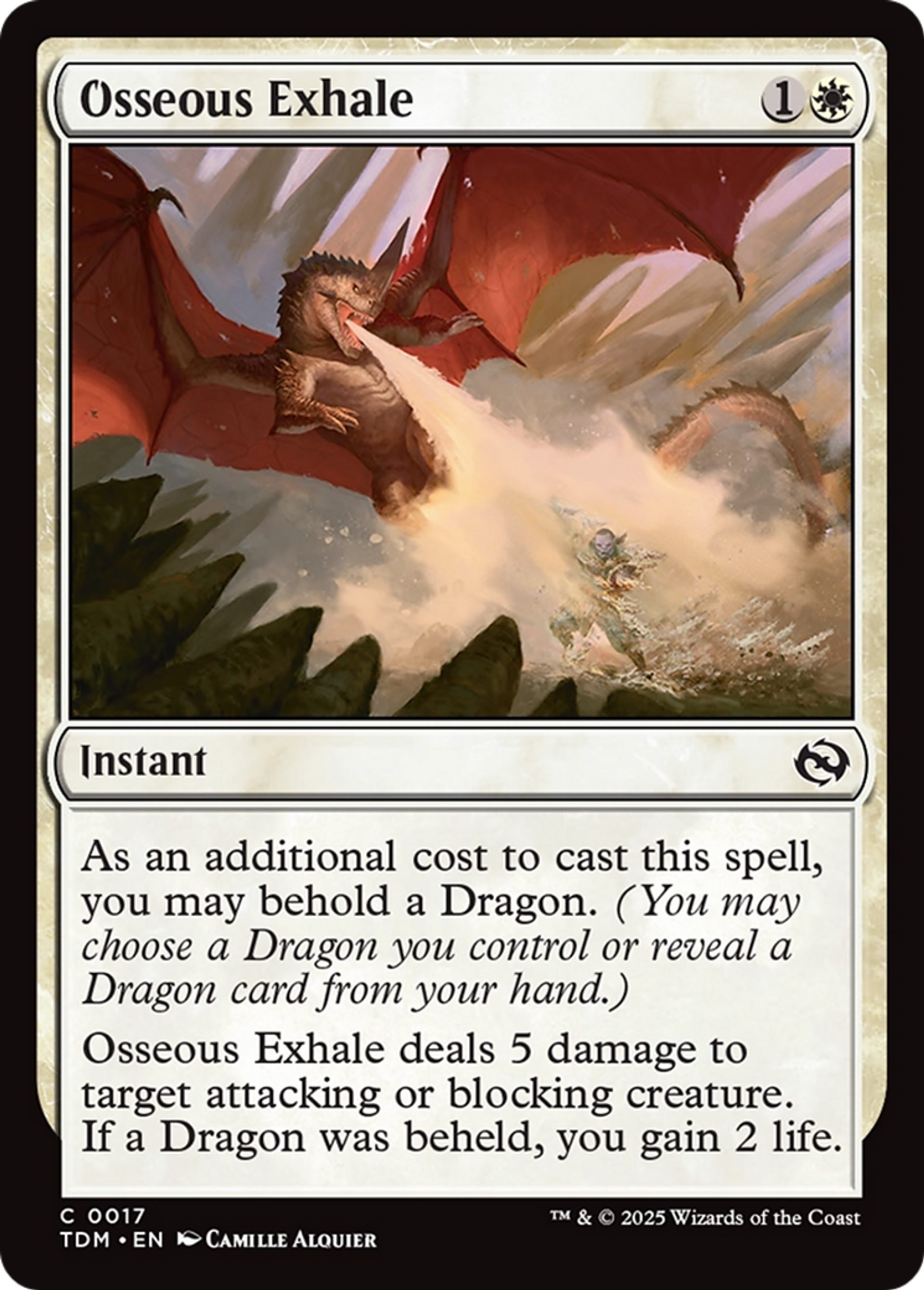 Souffle osseux — Tarkir: Dragonstorm — Magic: The Gathering