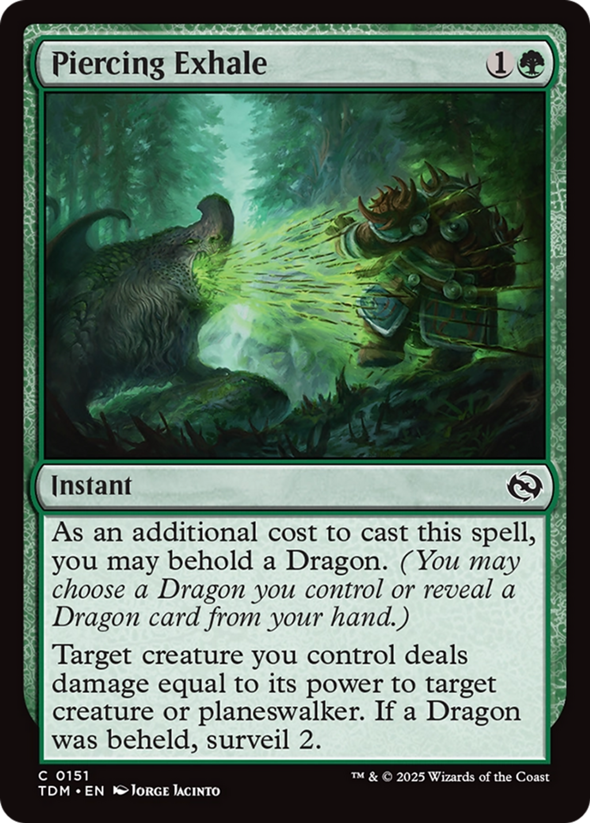 Piercing Exhale — Tarkir: Dragonstorm — Magic: The Gathering