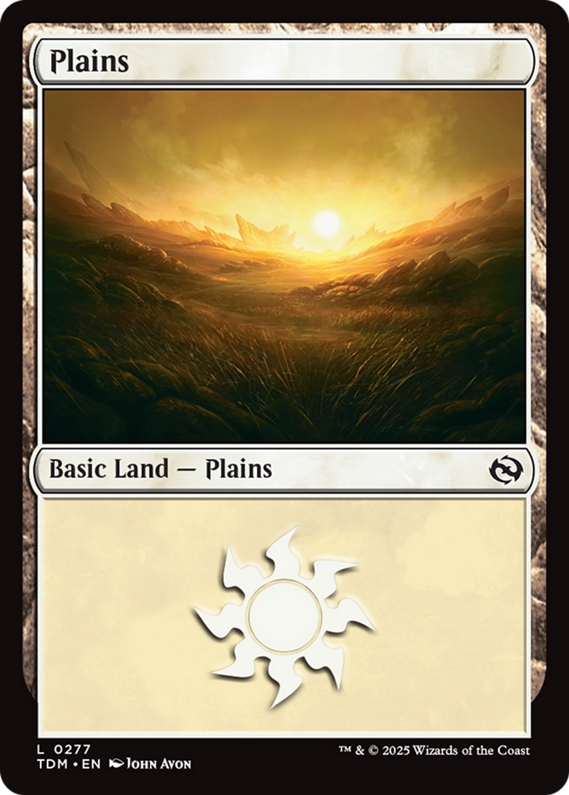 Plains — Tarkir: Dragonstorm — Magic: The Gathering