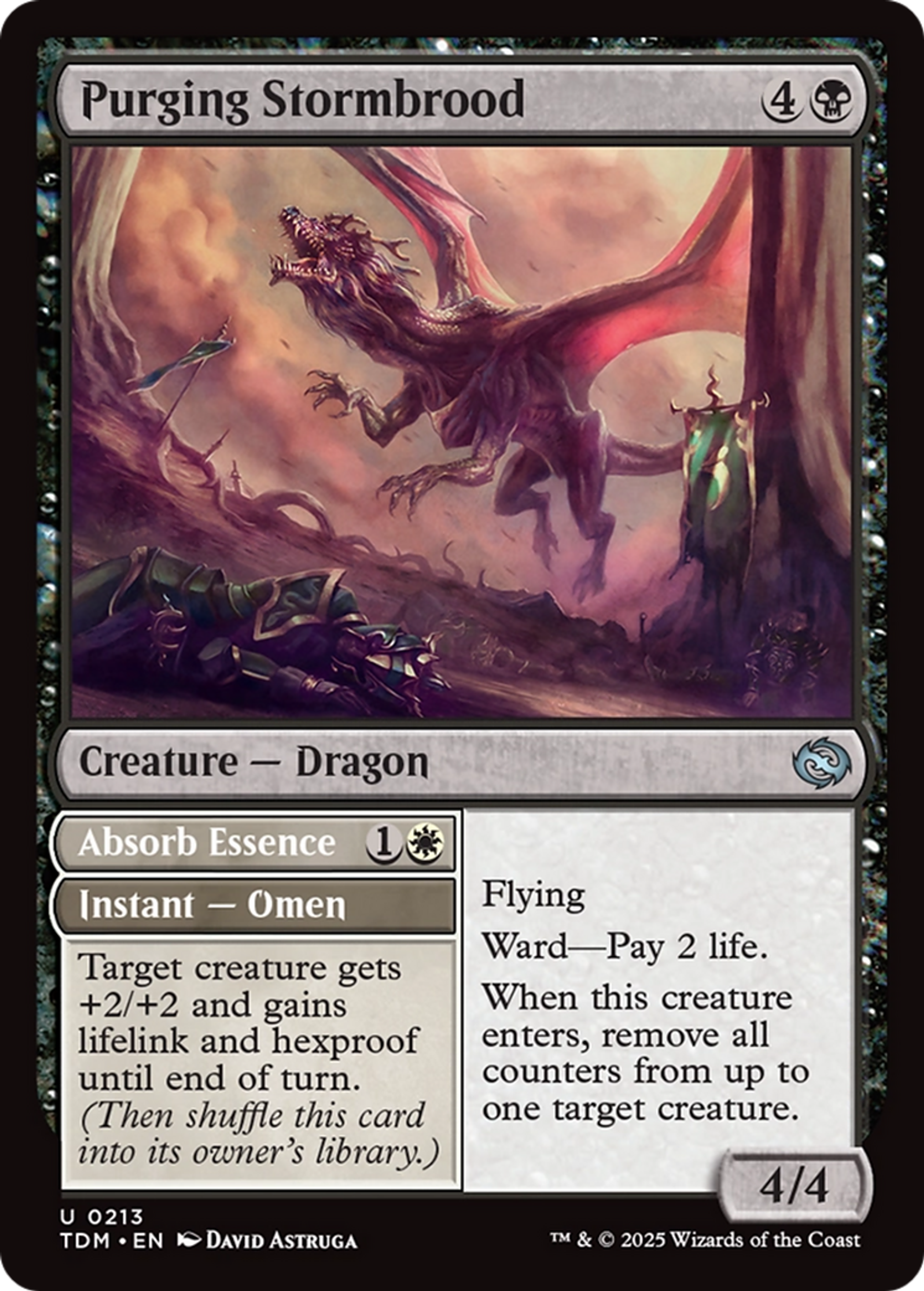Purging Stormbrood // Absorb Essence — Tarkir: Dragonstorm — Magic: The Gathering