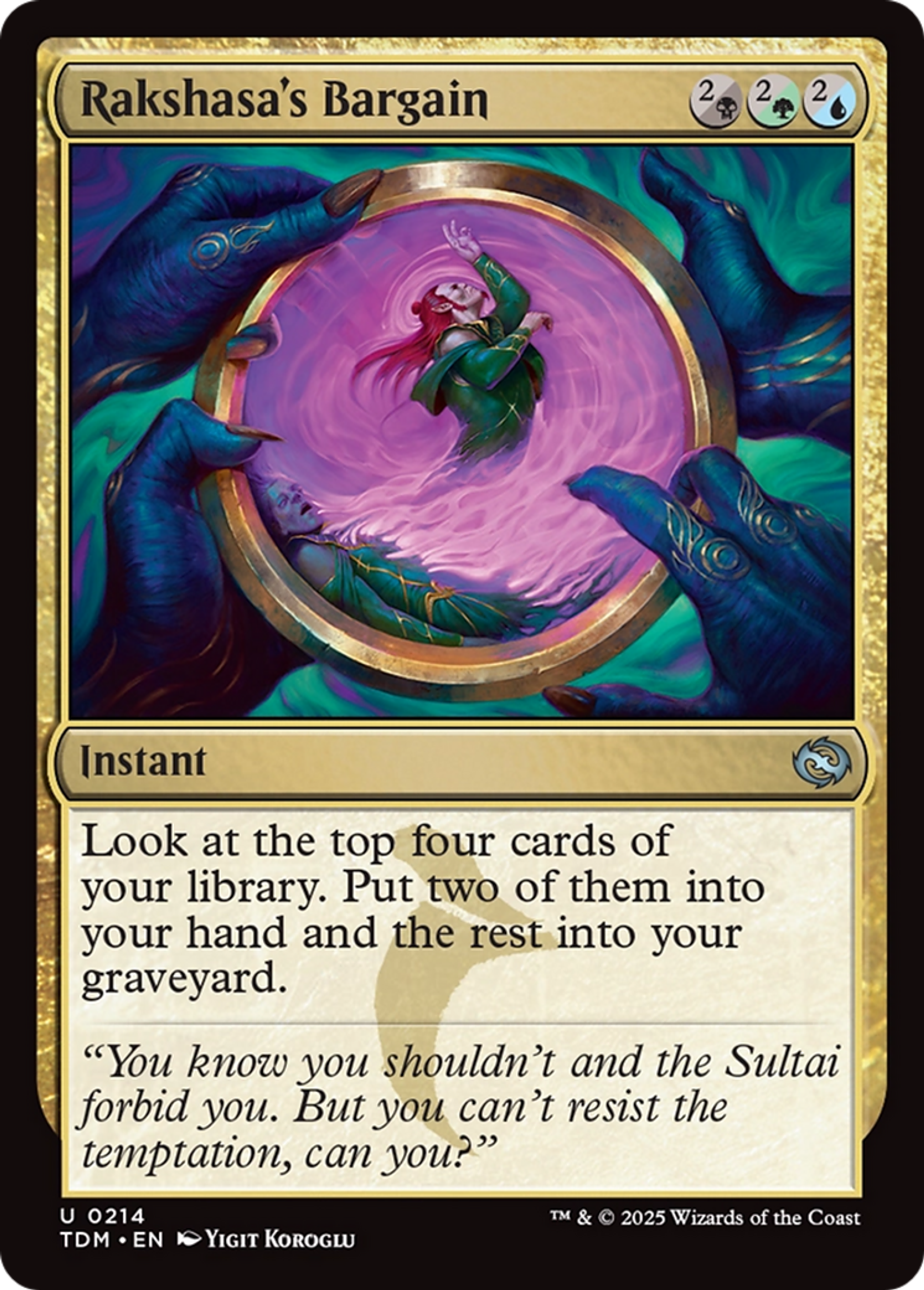 Rakshasa's Bargain — Tarkir: Dragonstorm — Magic: The Gathering