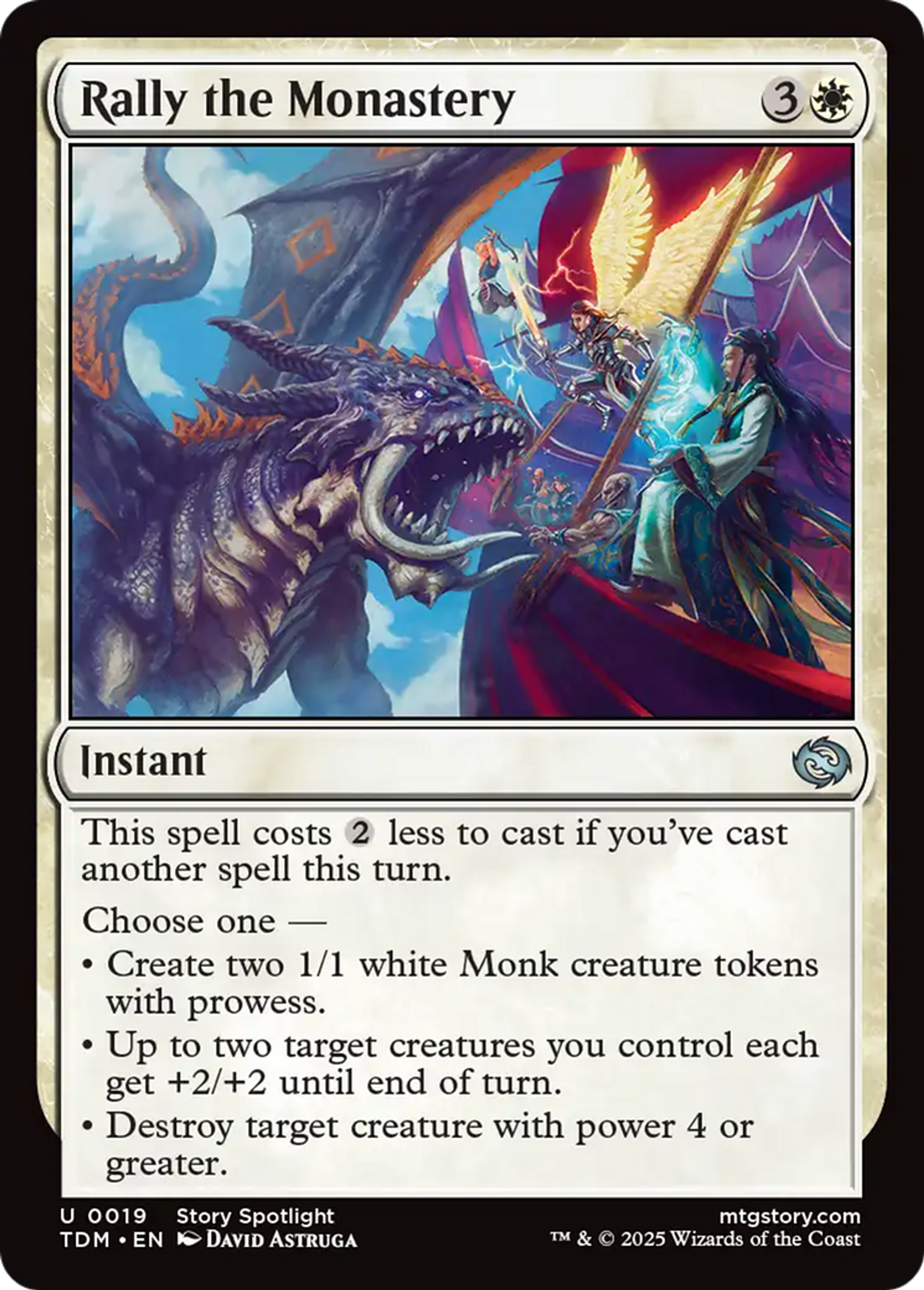 Rally the Monastery — Tarkir: Dragonstorm — Magic: The Gathering