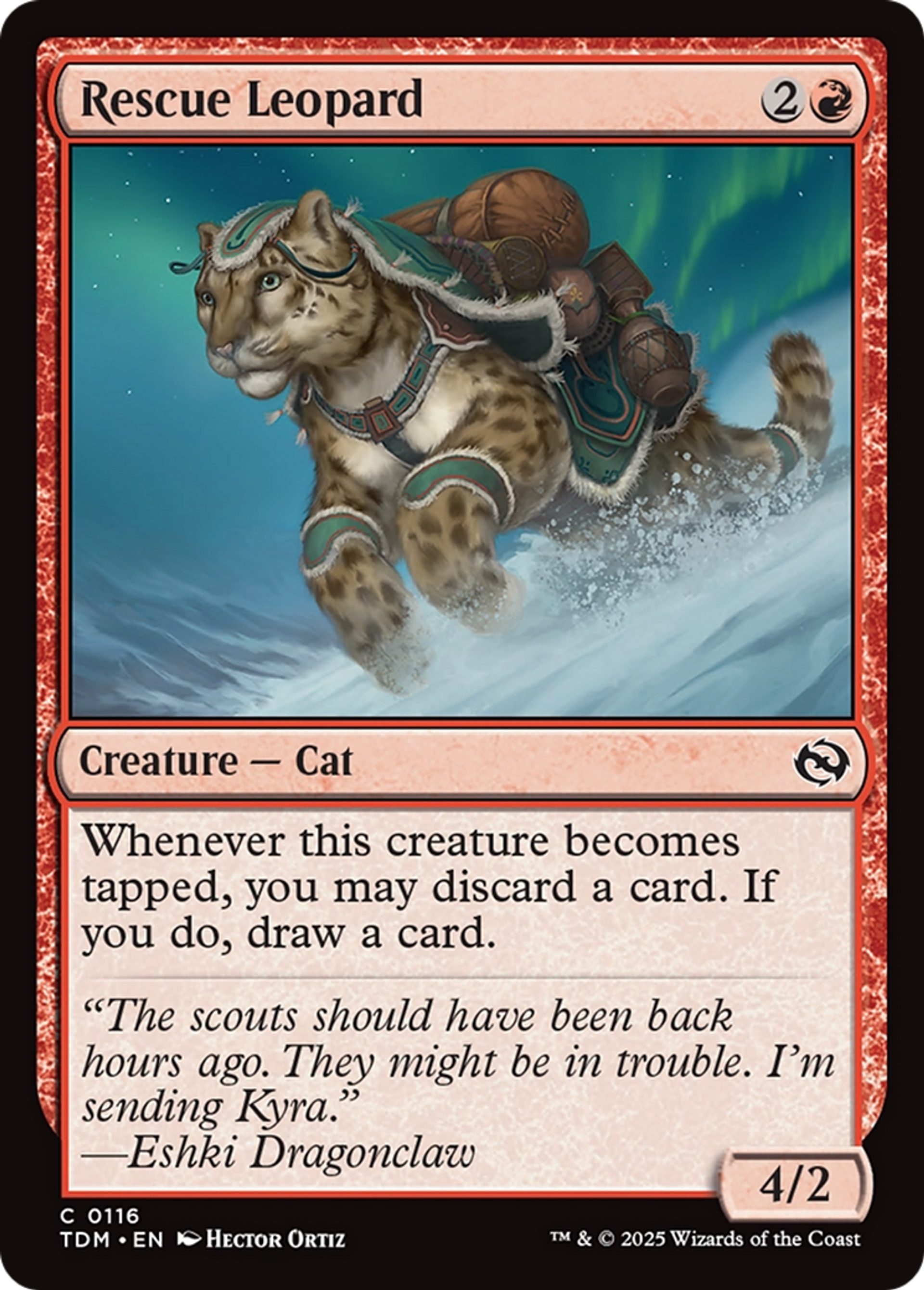 Rescue Leopard — Tarkir: Dragonstorm — Magic: The Gathering