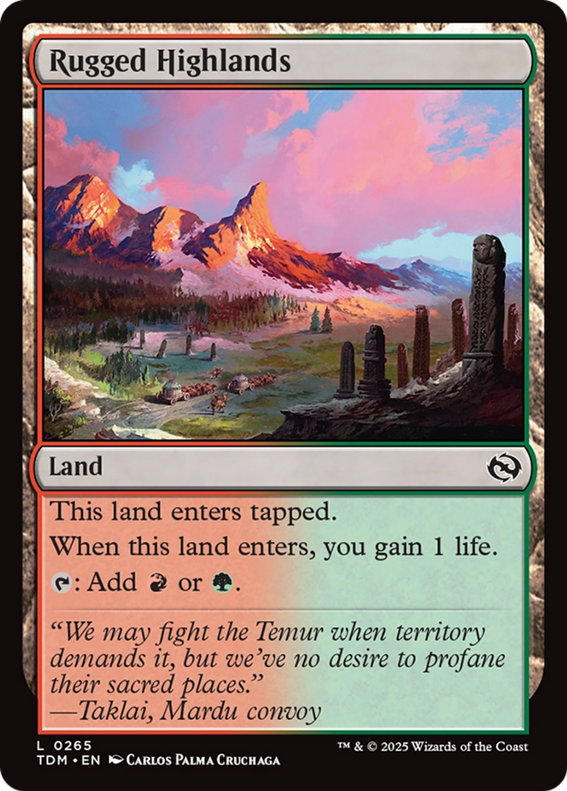 Hautes terres rocailleuses — Tarkir: Dragonstorm — Magic: The Gathering