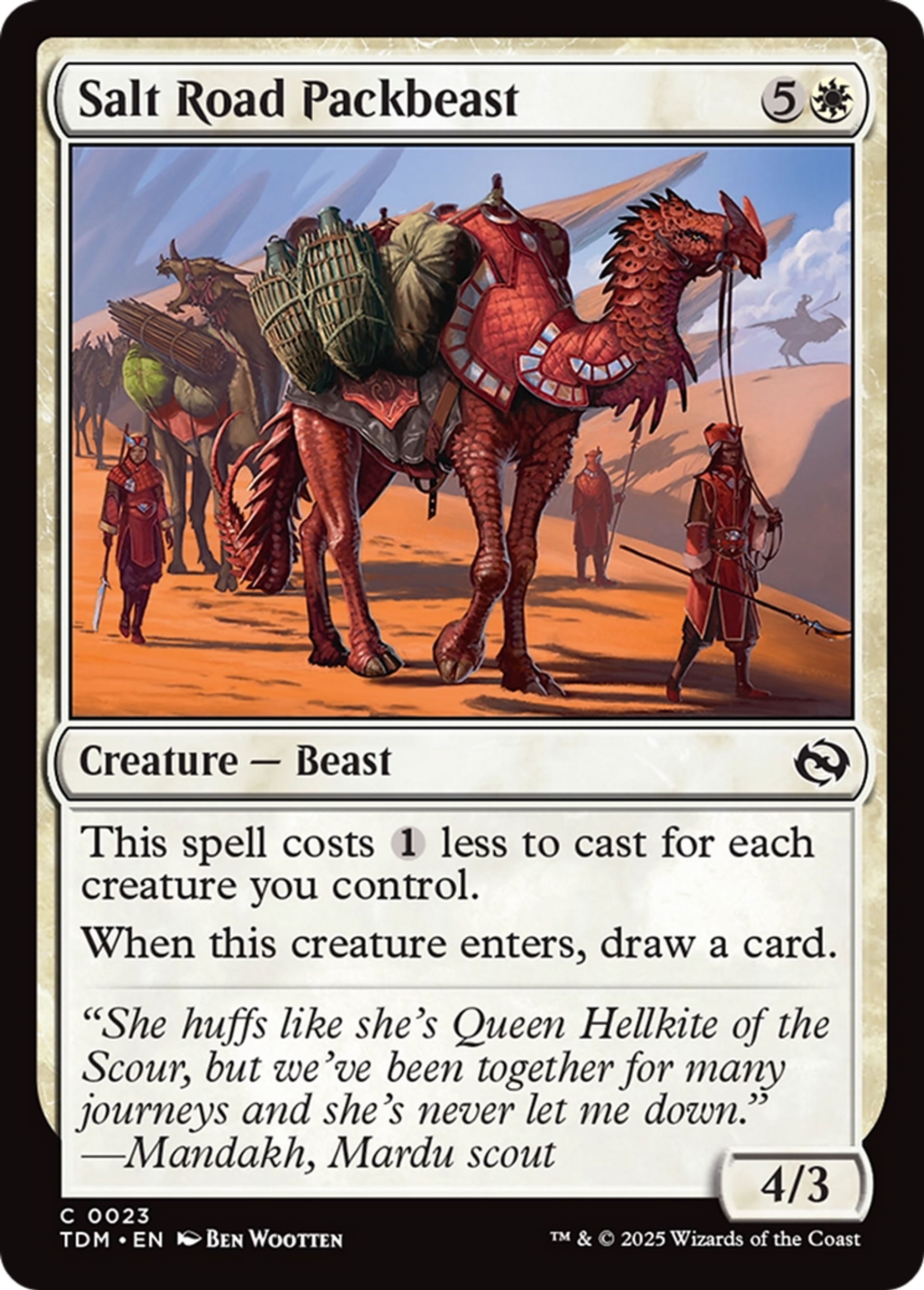Salt Road Packbeast — Tarkir: Dragonstorm — Magic: The Gathering