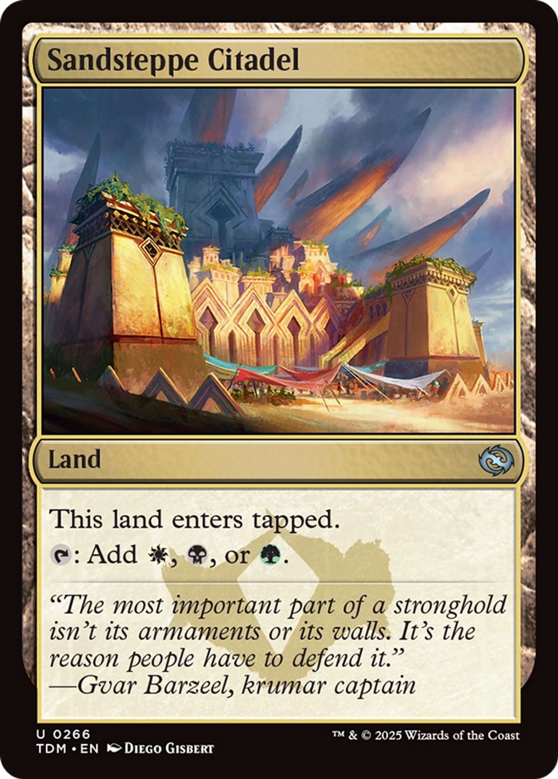 Sandsteppe Citadel — Tarkir: Dragonstorm — Magic: The Gathering