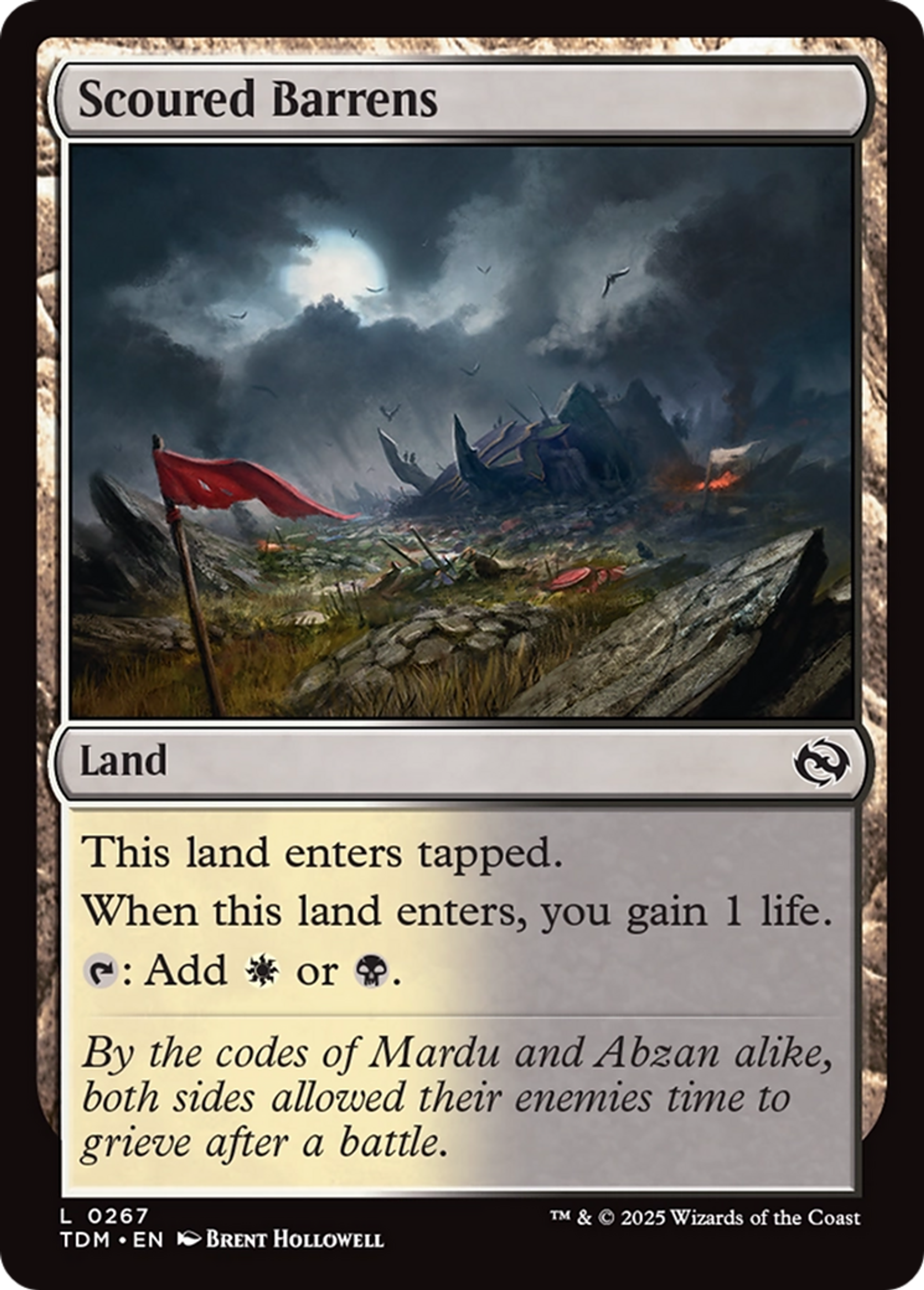 Scoured Barrens — Tarkir: Dragonstorm — Magic: The Gathering