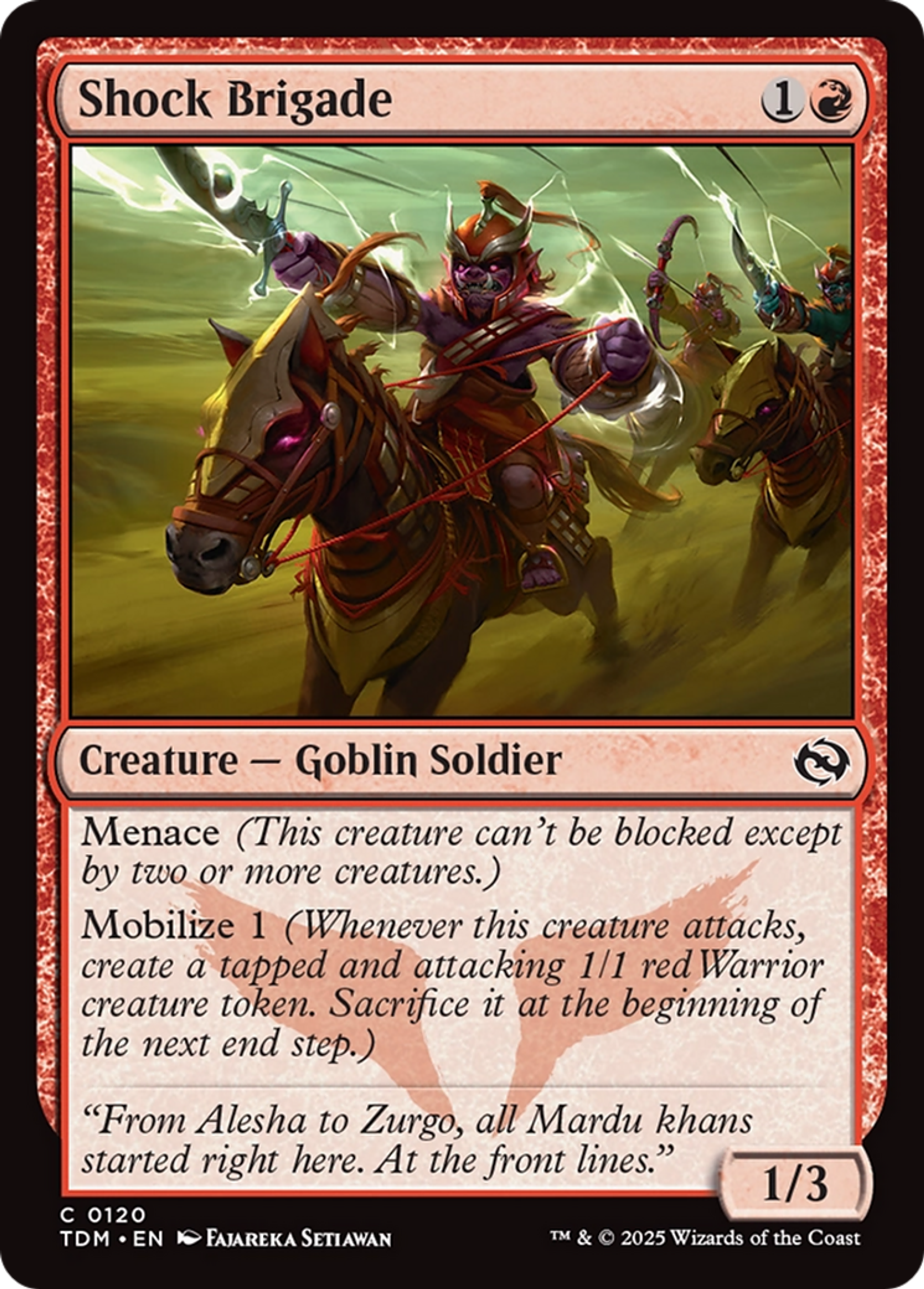 Brigade de choc — Tarkir: Dragonstorm — Magic: The Gathering