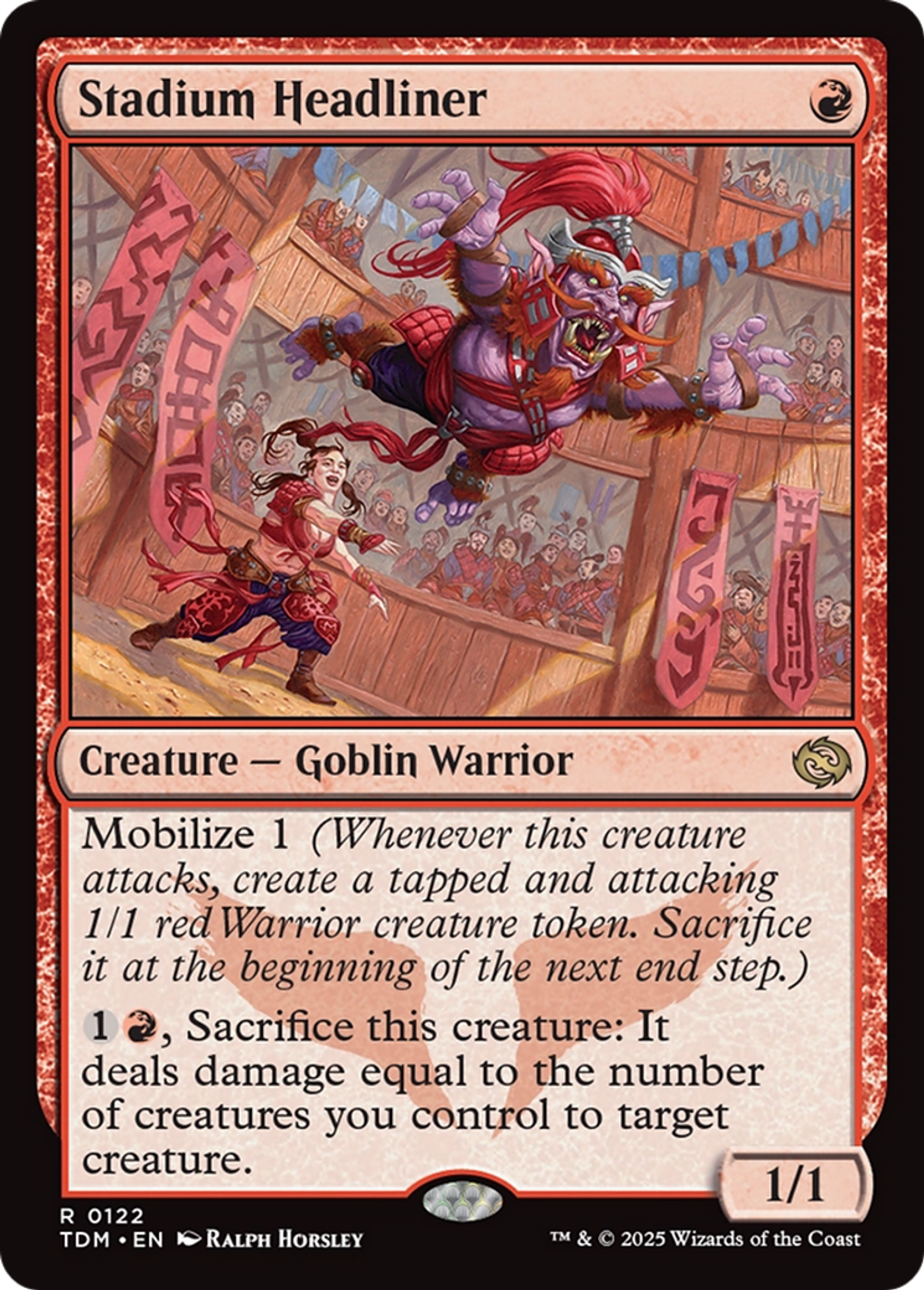 Tête d'affiche du stade — Tarkir: Dragonstorm — Magic: The Gathering
