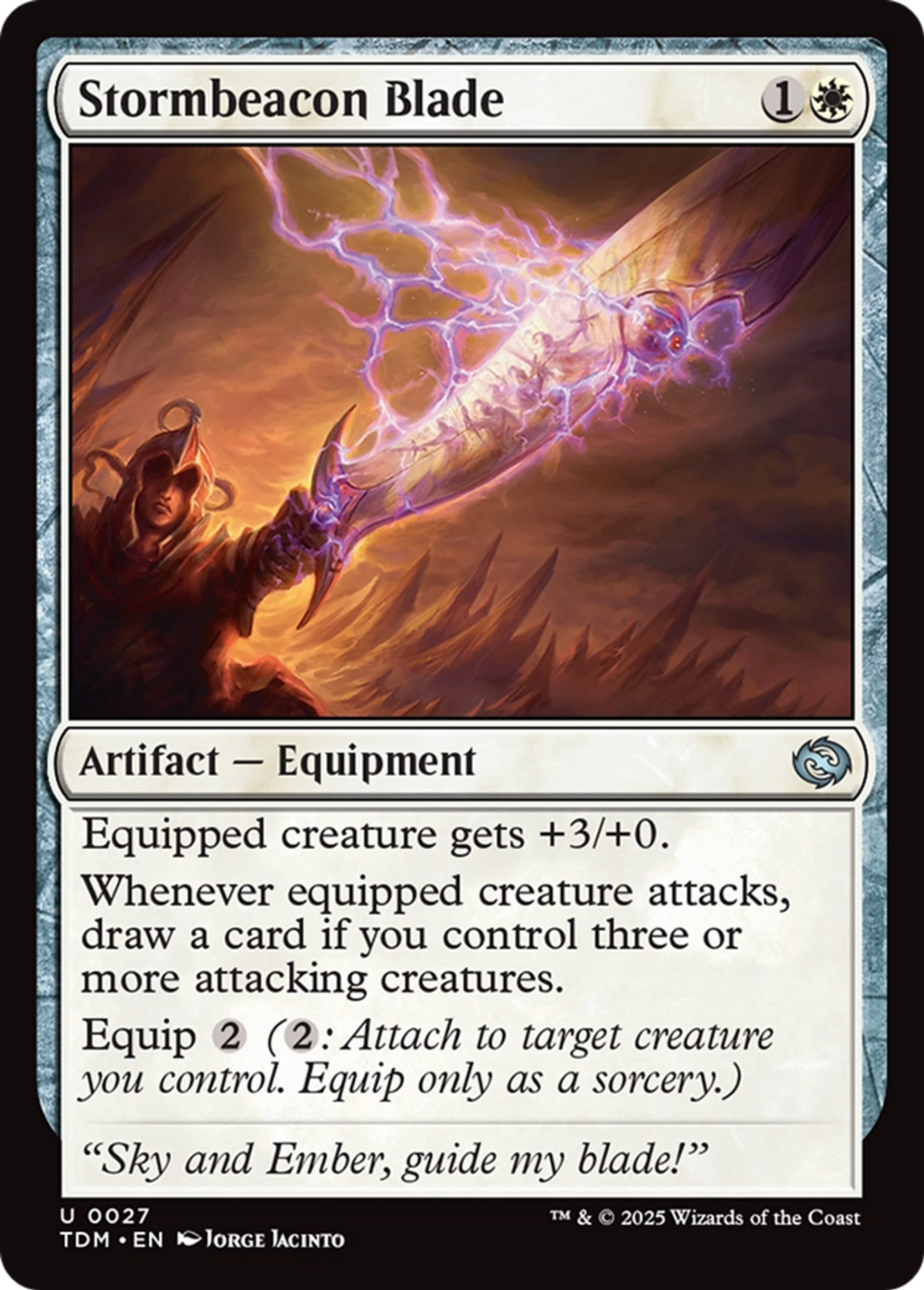 Stormbeacon Blade — Tarkir: Dragonstorm — Magic: The Gathering