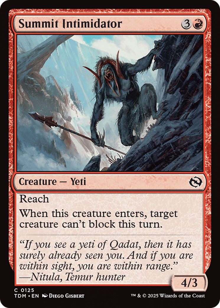 Summit Intimidator — Tarkir: Dragonstorm — Magic: The Gathering