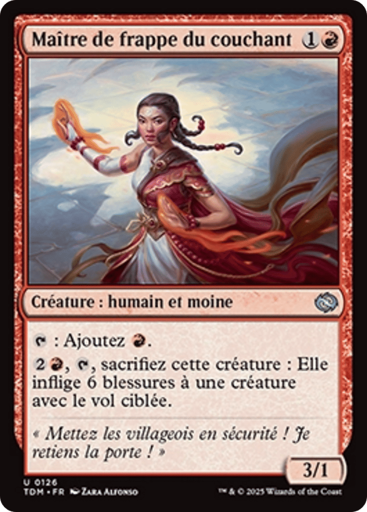 Maître de frappe du couchant — Tarkir: Dragonstorm — Magic: The Gathering