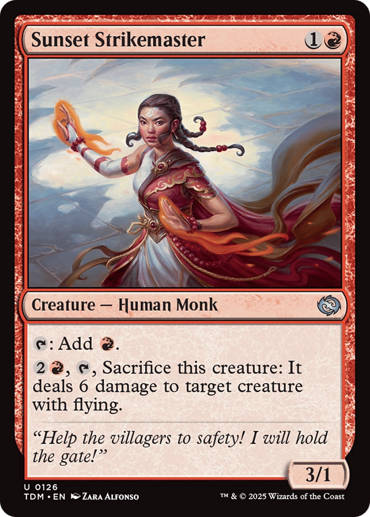 Sunset Strikemaster — Tarkir: Dragonstorm — Magic: The Gathering