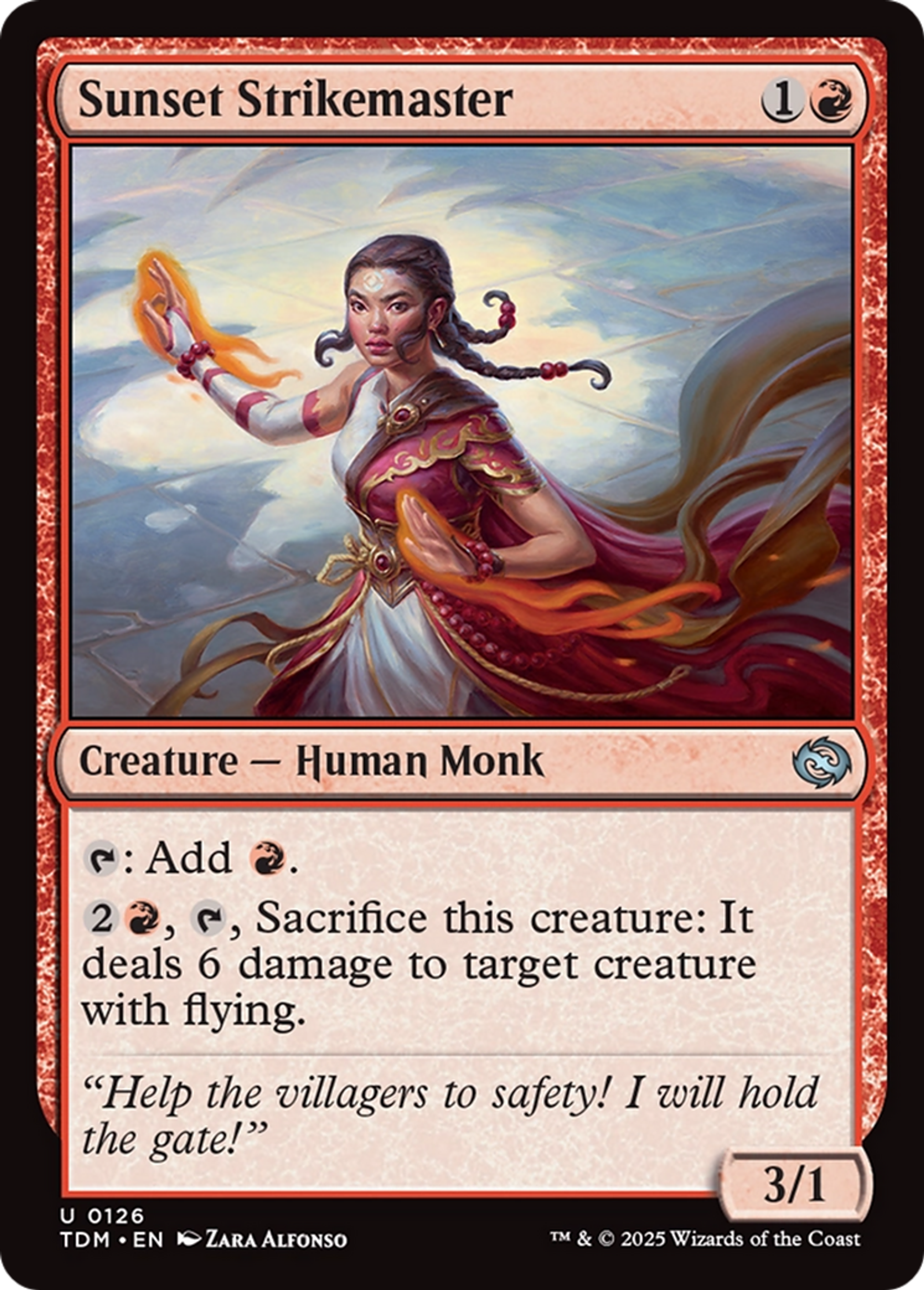 Maître de frappe du couchant — Tarkir: Dragonstorm — Magic: The Gathering