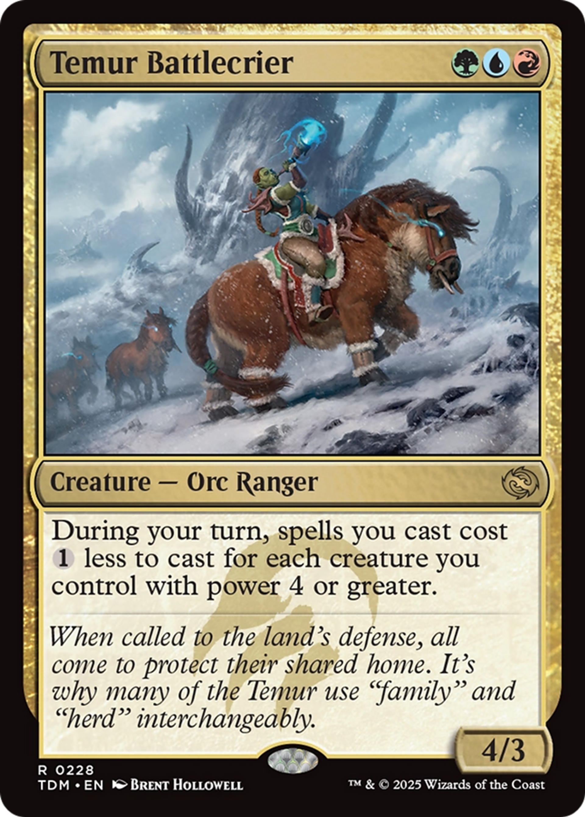 Crieuse de bataille temurienne — Tarkir: Dragonstorm — Magic: The Gathering