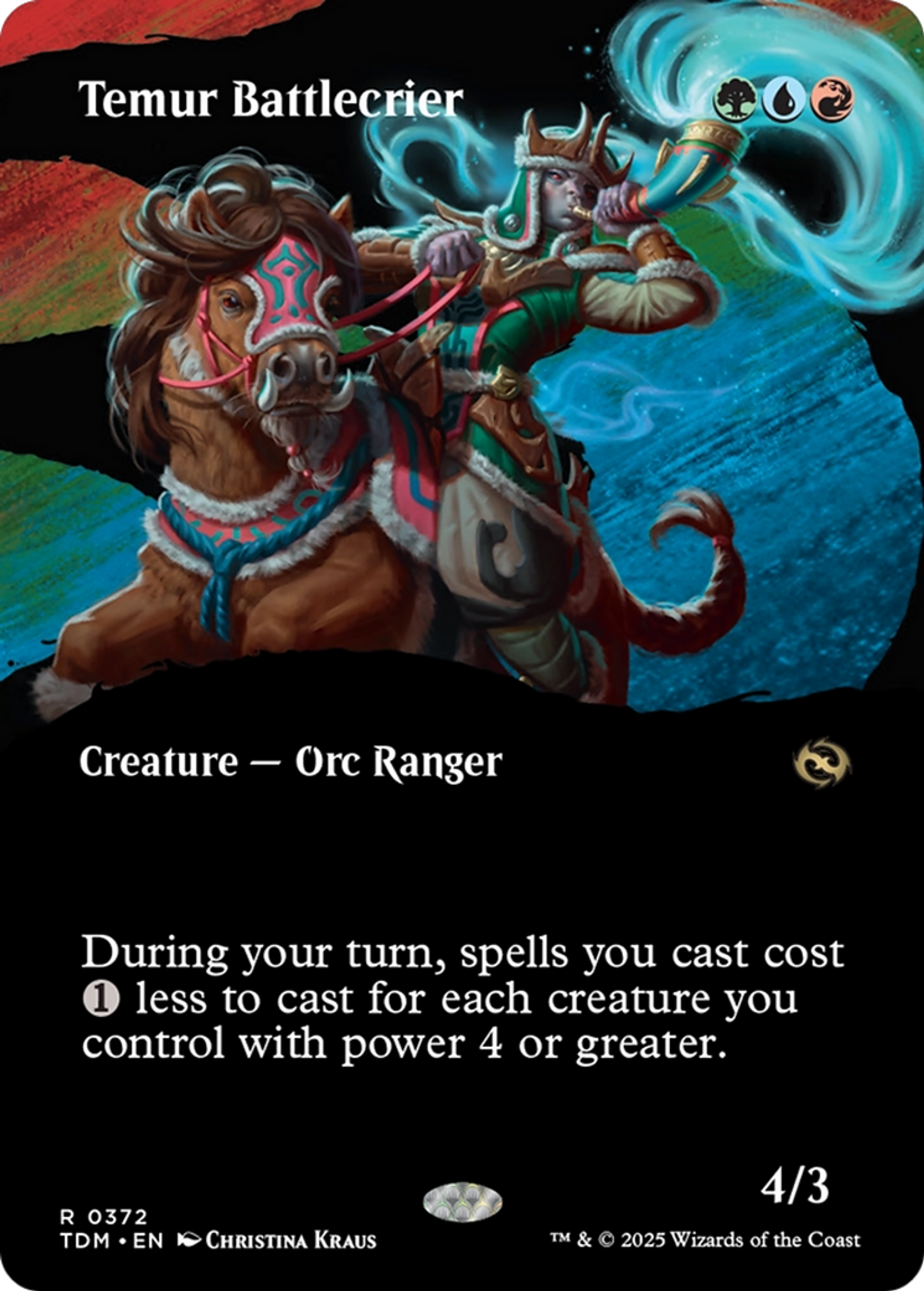 Crieuse de bataille temurienne — Tarkir: Dragonstorm — Magic: The Gathering