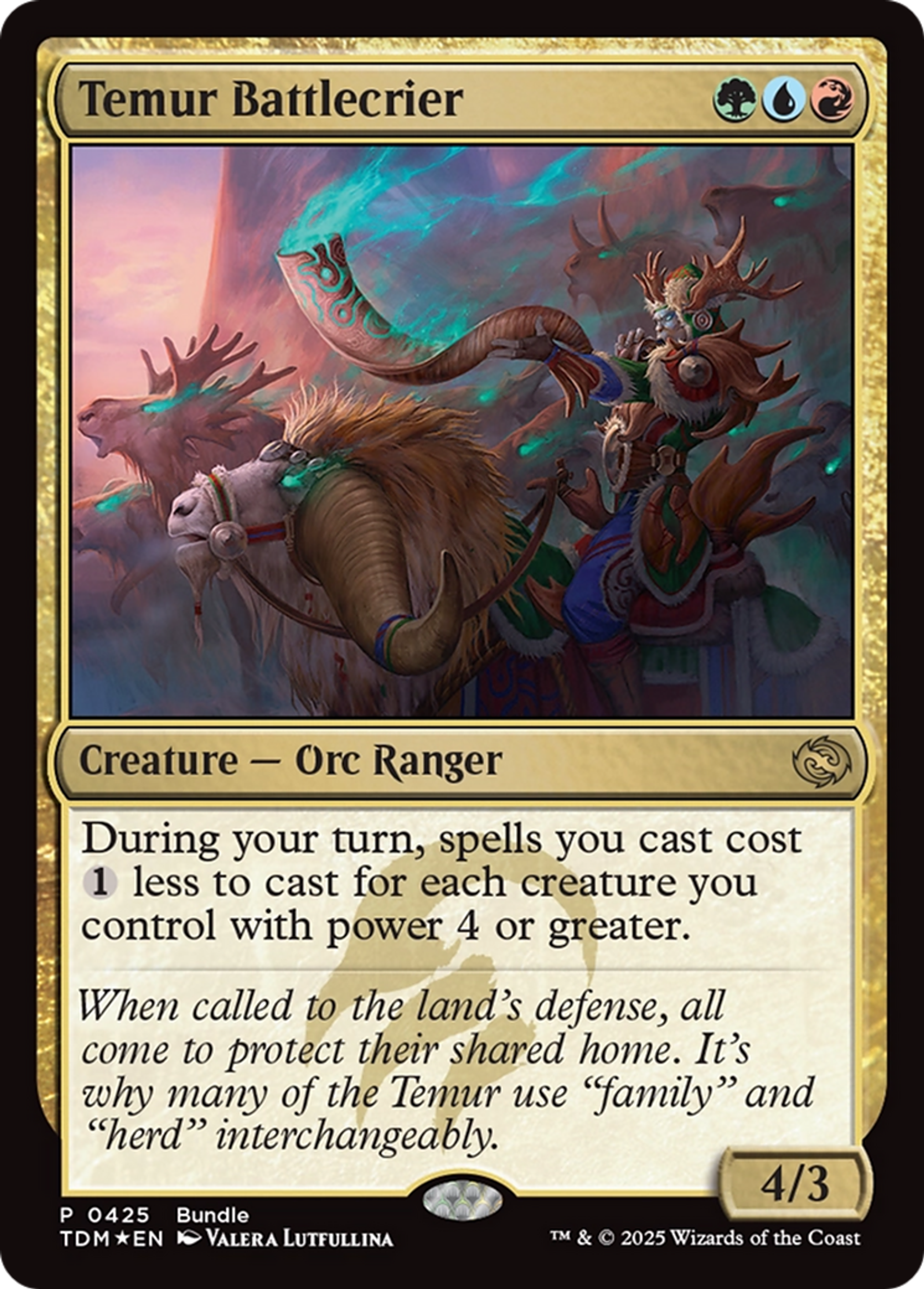 Temur Battlecrier — Tarkir: Dragonstorm — Magic: The Gathering