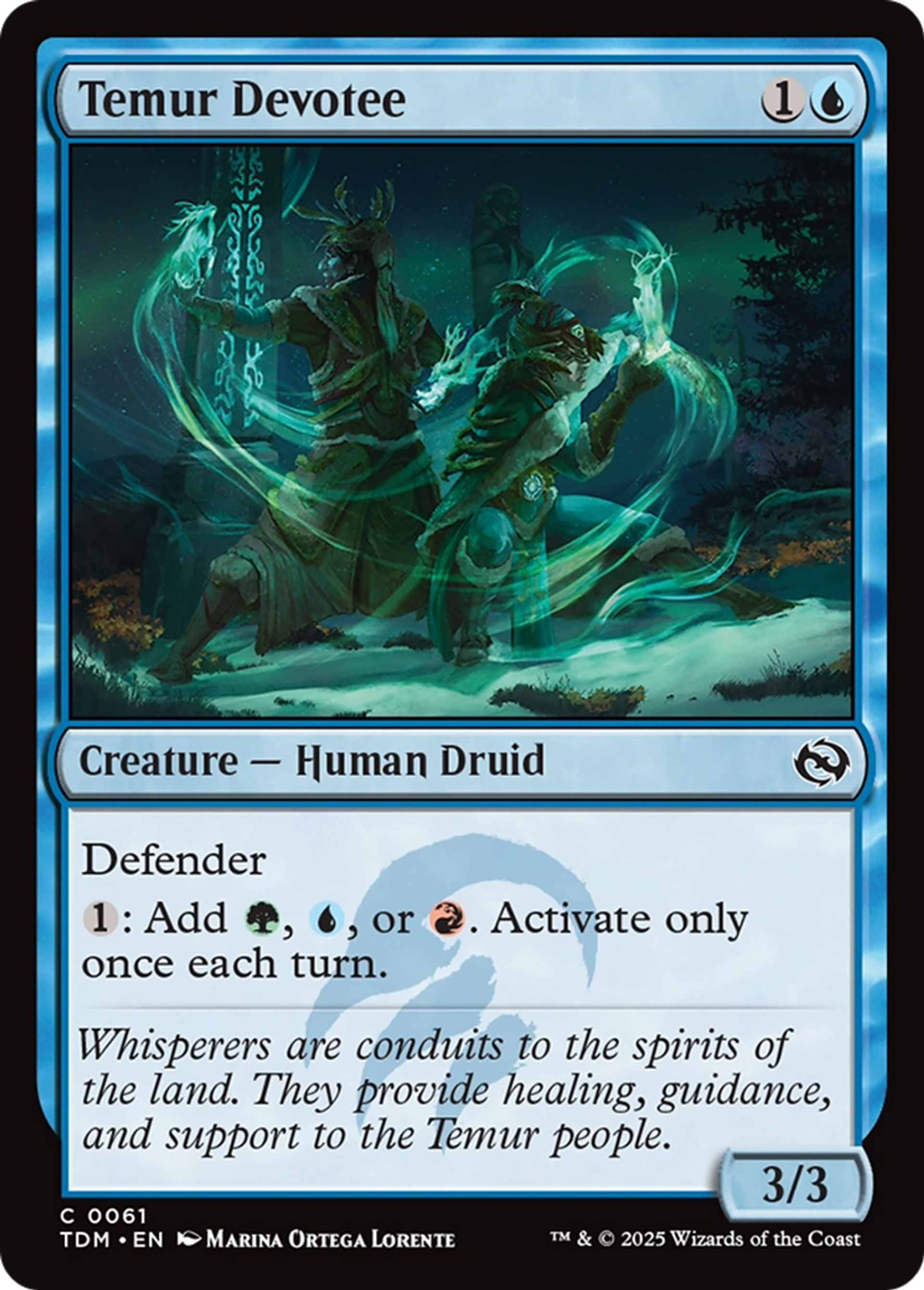 Temur Devotee — Tarkir: Dragonstorm — Magic: The Gathering
