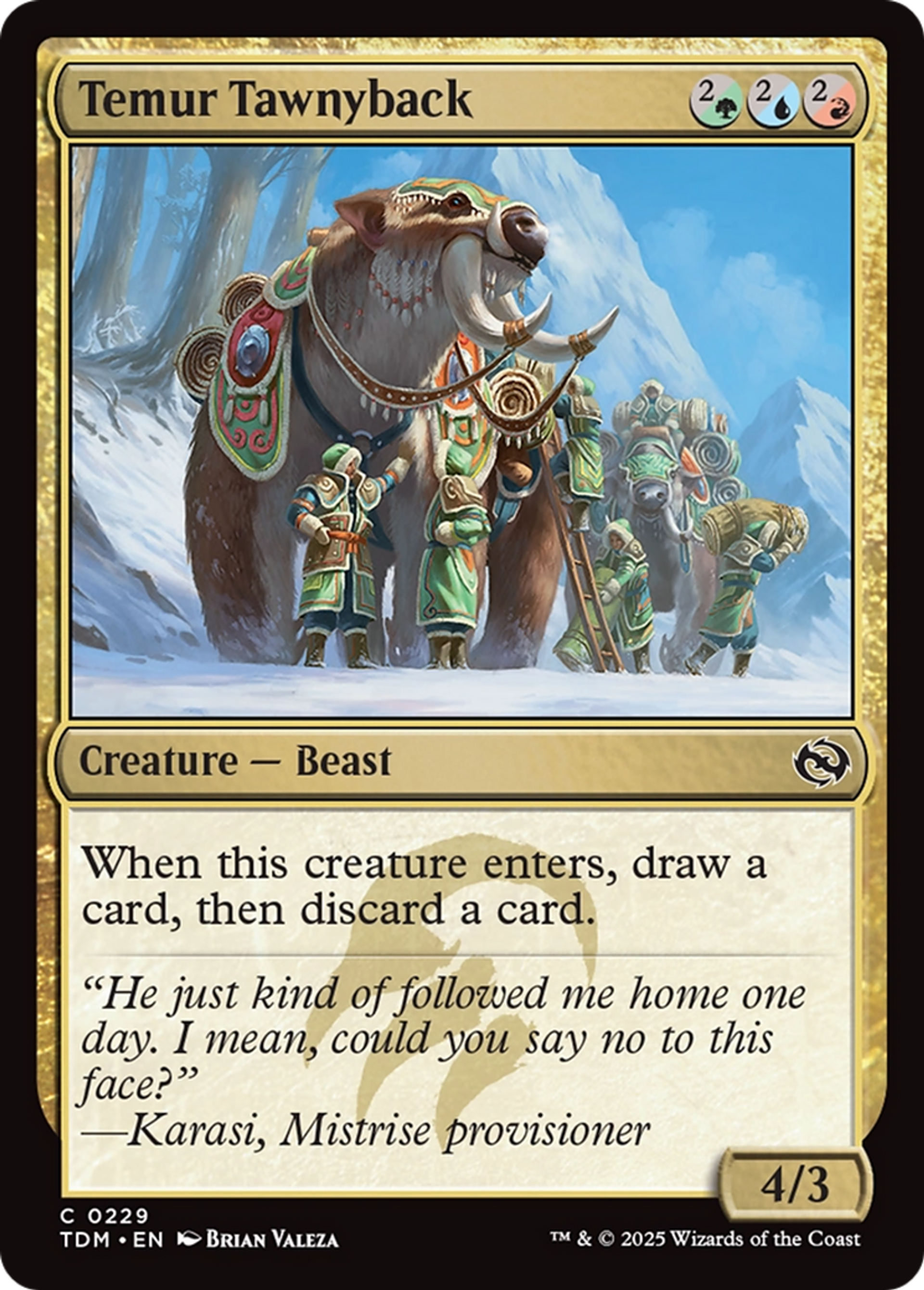 Temur Tawnyback — Tarkir: Dragonstorm — Magic: The Gathering