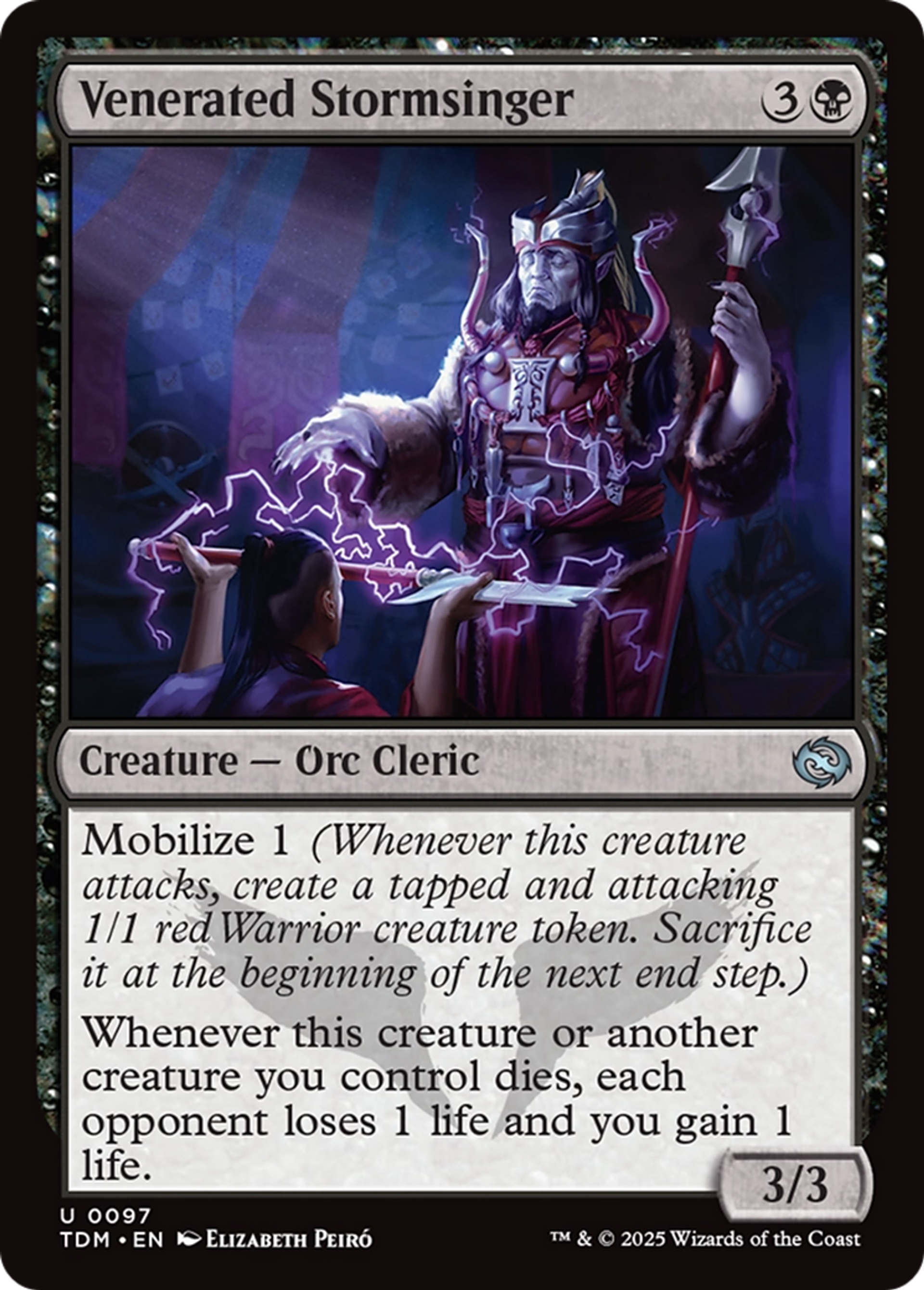 Chanteur d'orage vénéré — Tarkir: Dragonstorm — Magic: The Gathering