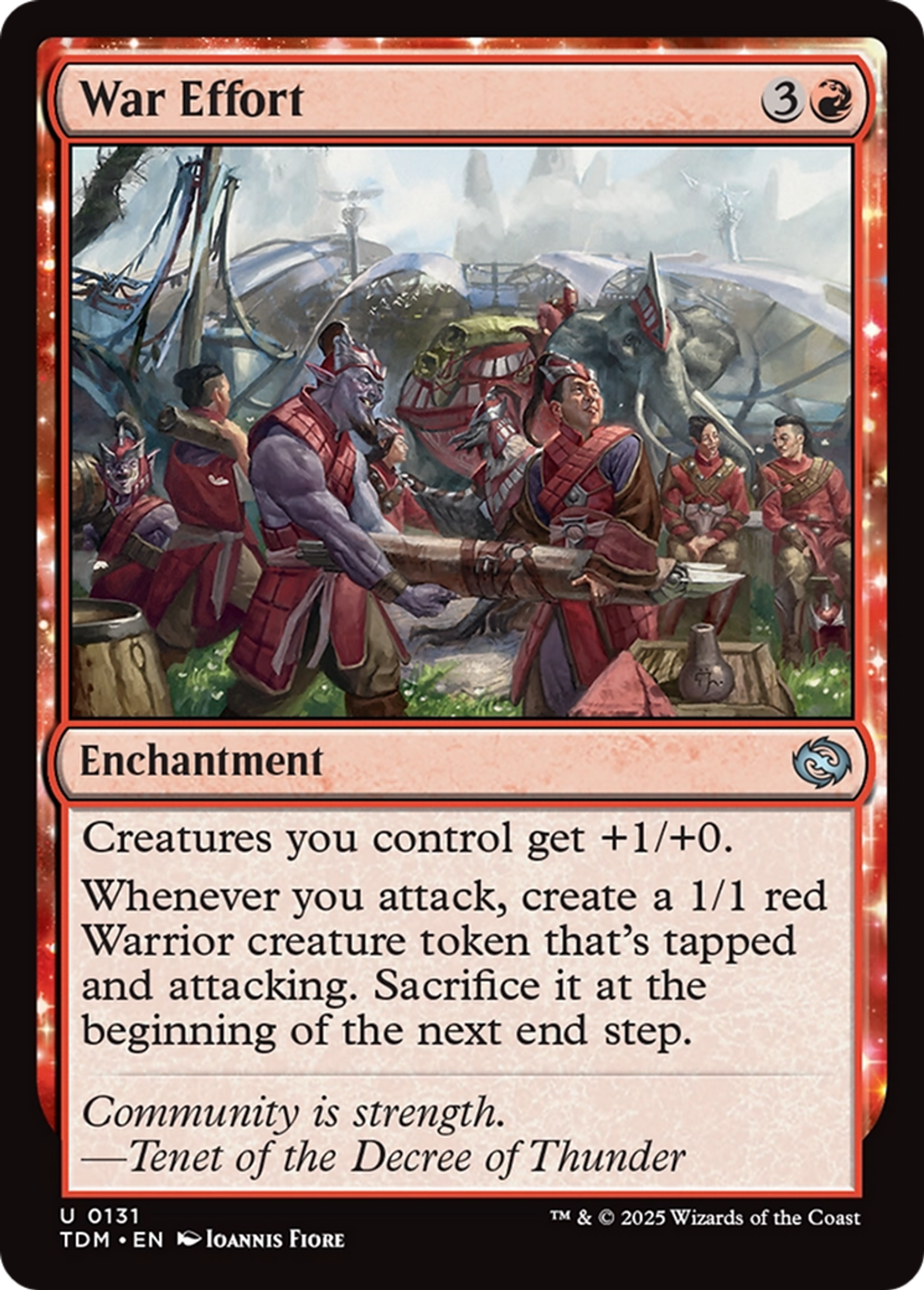 Effort de guerre — Tarkir: Dragonstorm — Magic: The Gathering