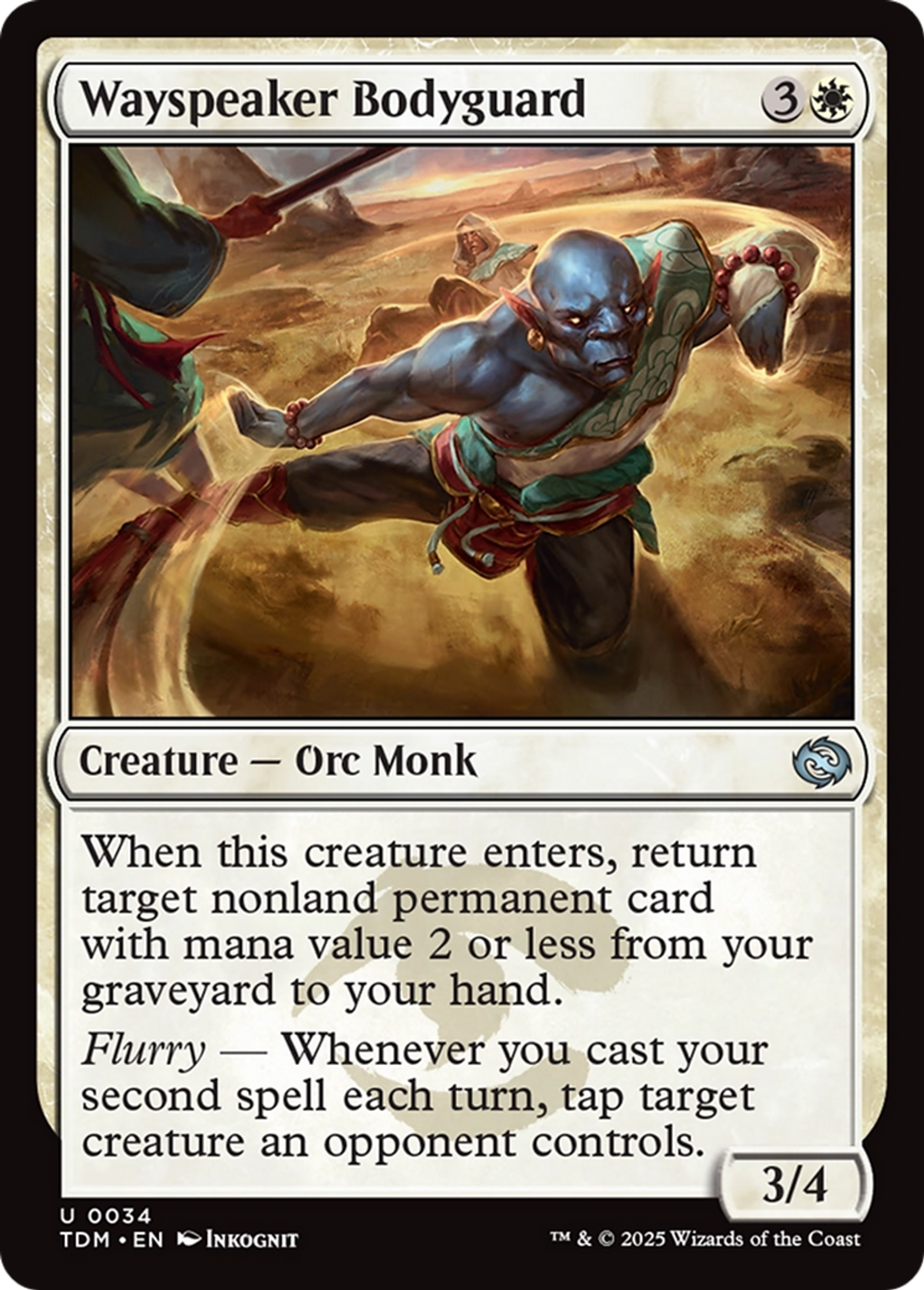 Garde du corps orateur de la Voie — Tarkir: Dragonstorm — Magic: The Gathering
