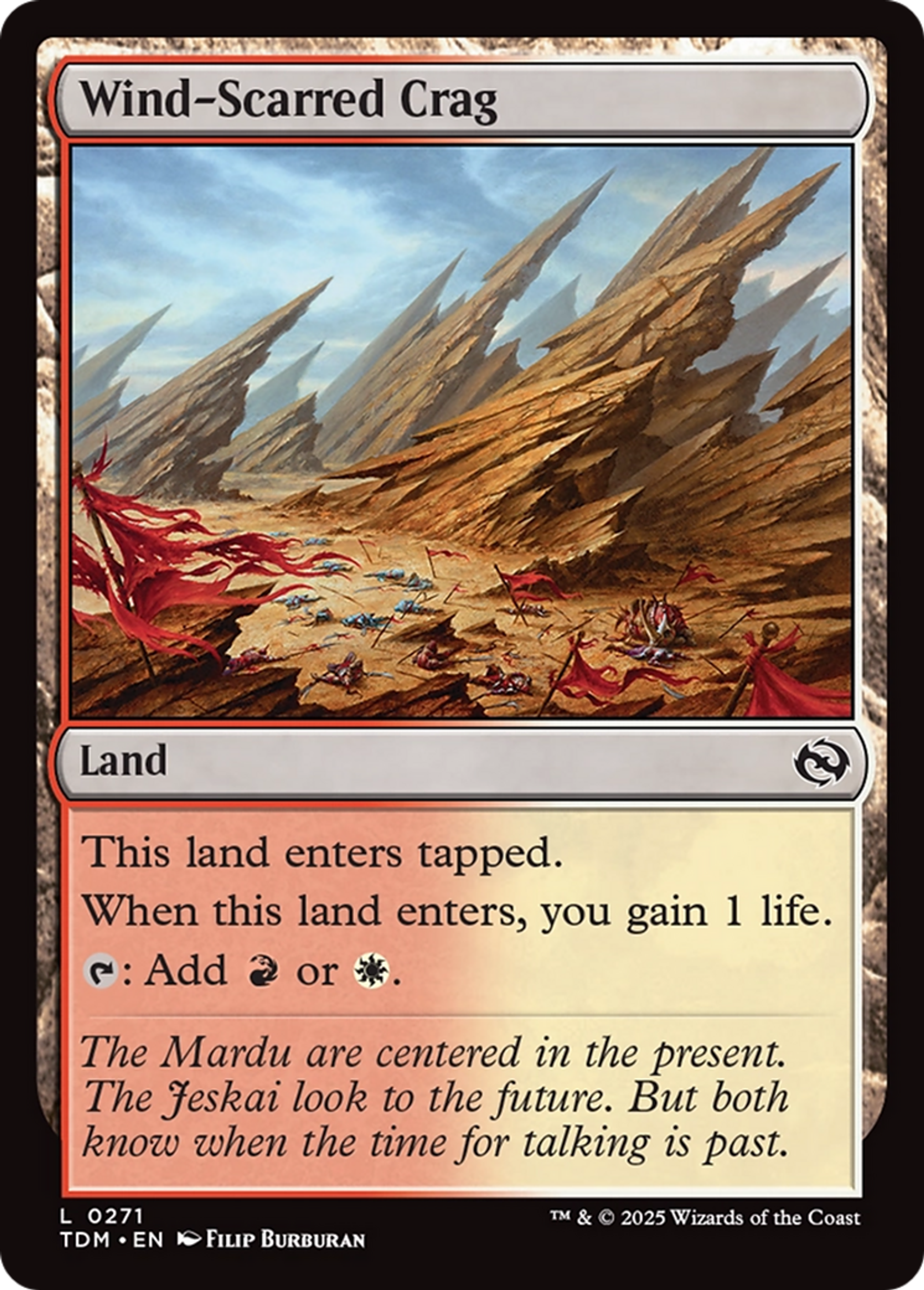 Wind-Scarred Crag — Tarkir: Dragonstorm — Magic: The Gathering
