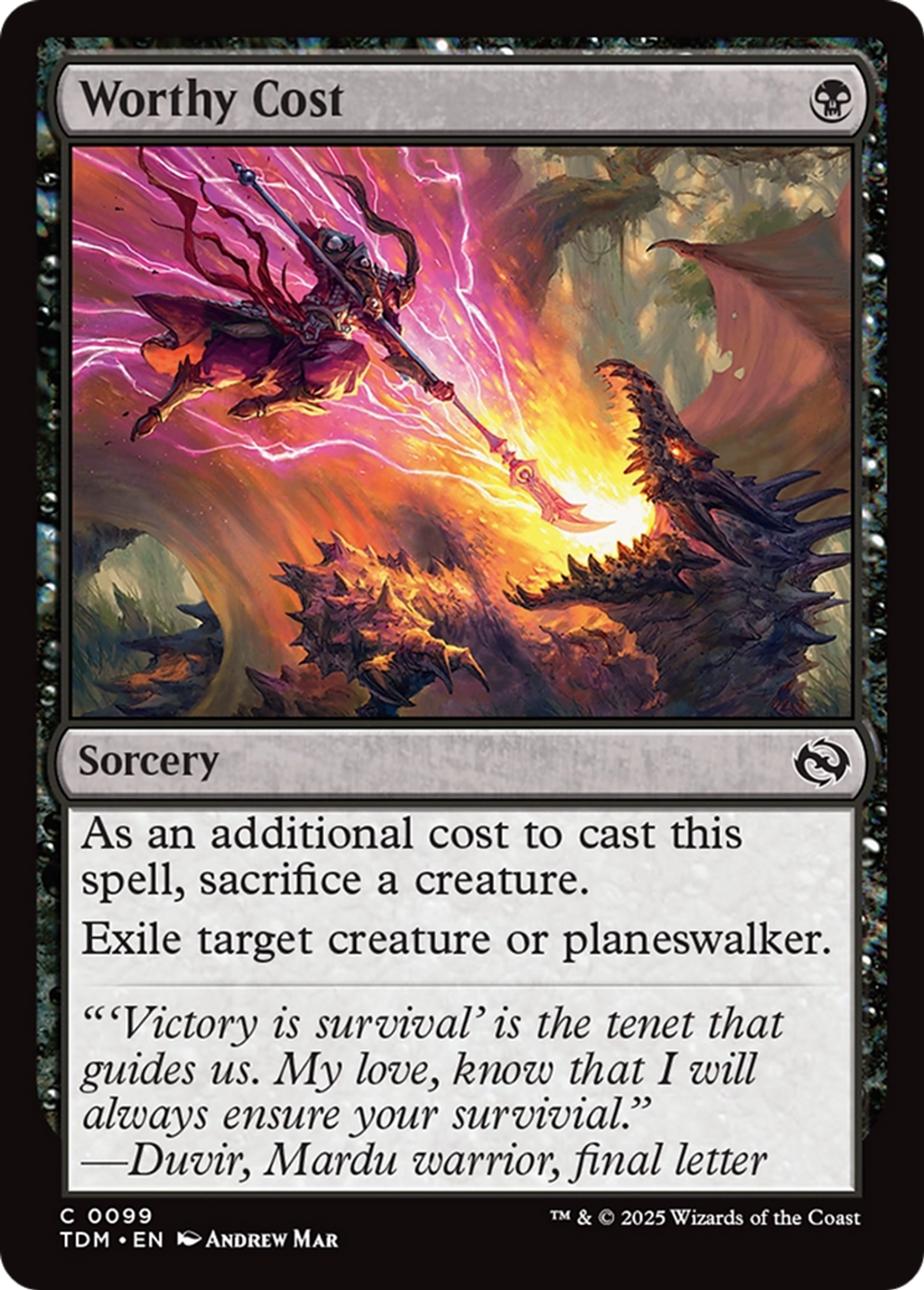 Juste coût — Tarkir: Dragonstorm — Magic: The Gathering