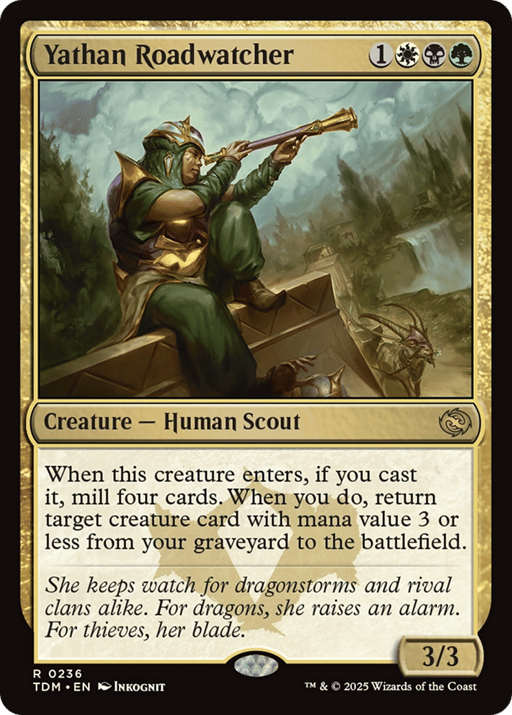Yathan Roadwatcher — Tarkir: Dragonstorm — Magic: The Gathering
