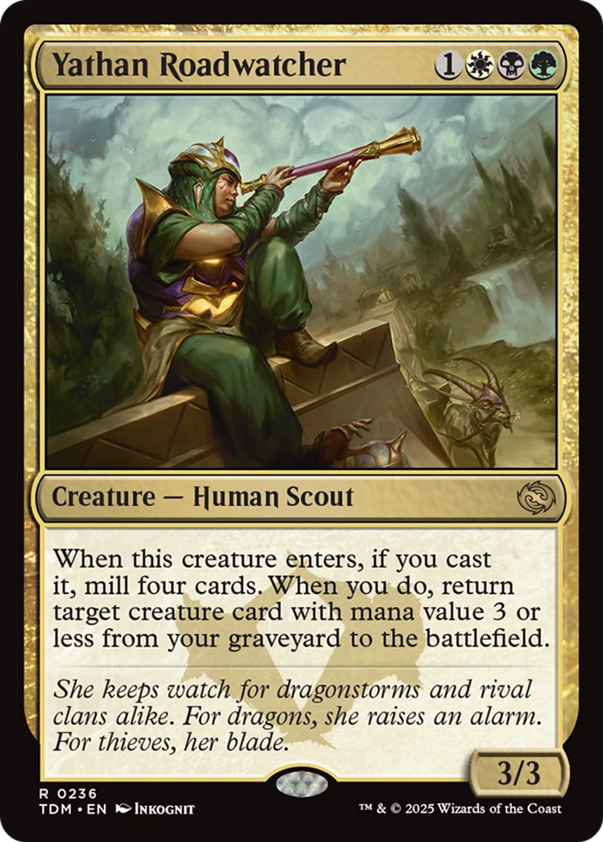 Yathan Roadwatcher — Tarkir: Dragonstorm — Magic: The Gathering