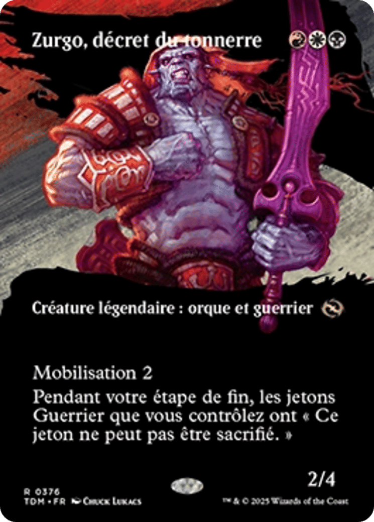 Zurgo, décret du tonnerre — Tarkir: Dragonstorm — Magic: The Gathering