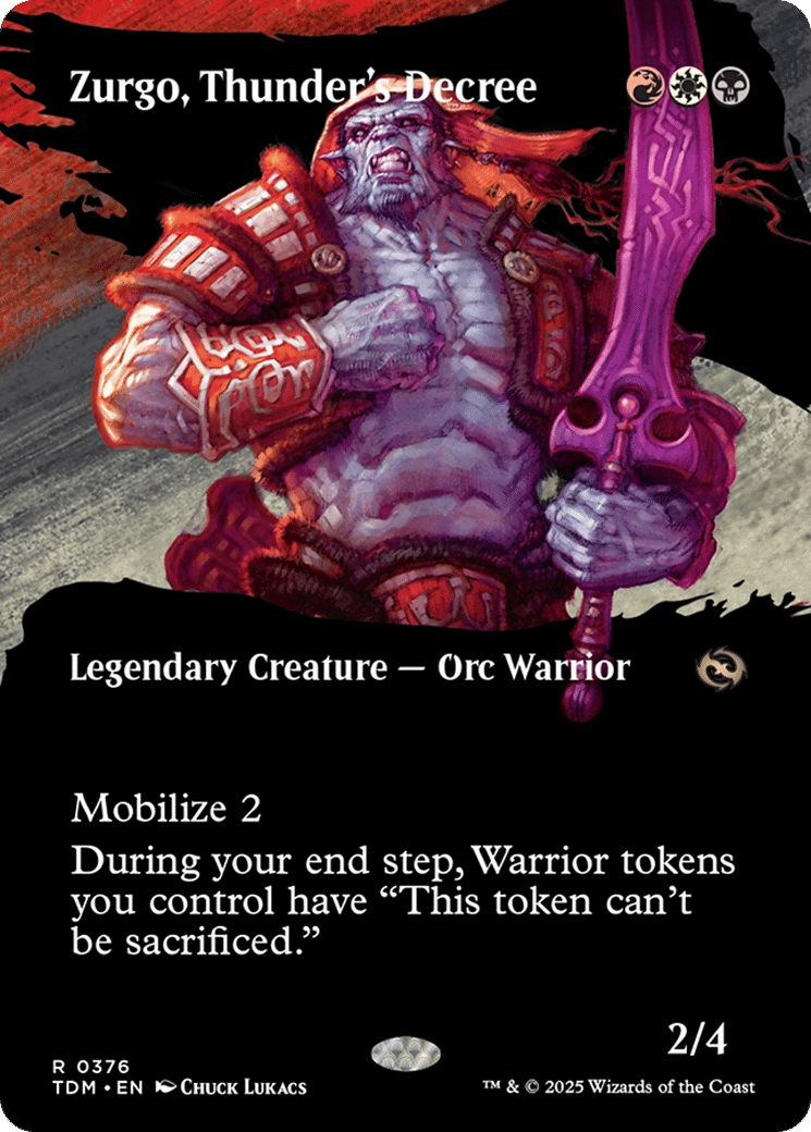 Zurgo, Thunder's Decree — Tarkir: Dragonstorm — Magic: The Gathering