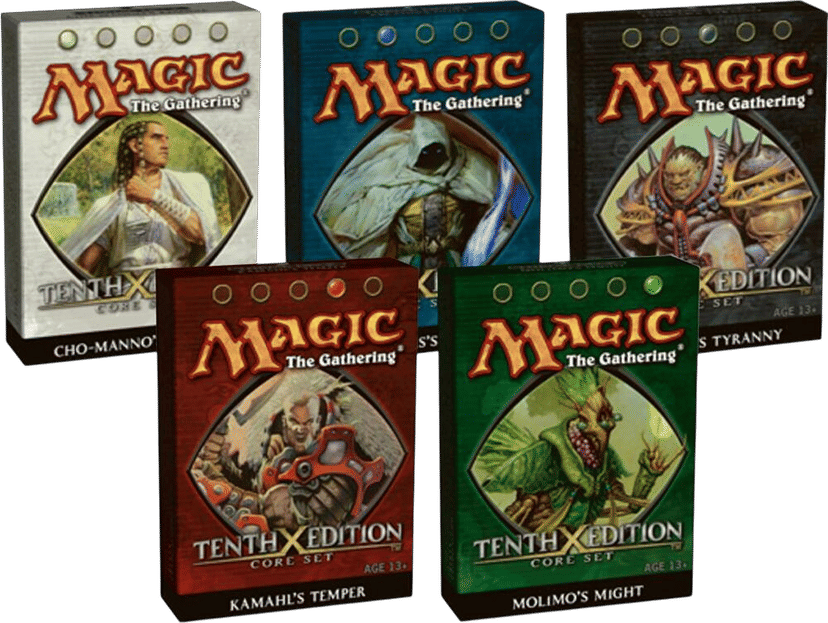 Tenth Edition Theme Deck Display from Tenth Edition - Magic: The Gathering