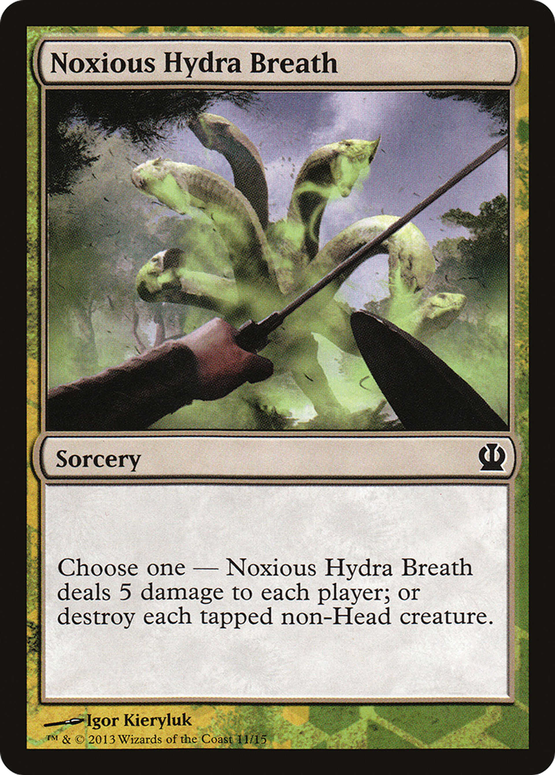 Noxious Hydra Breath — Face the Hydra — Magic: The Gathering