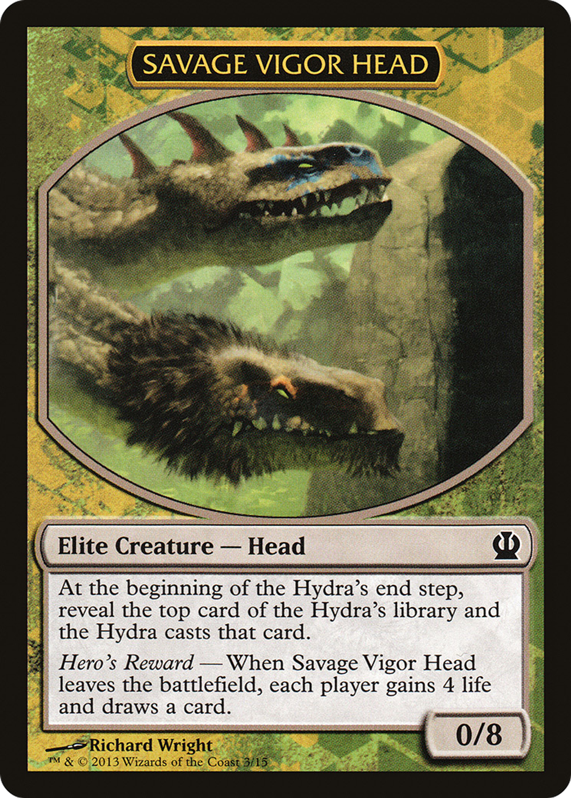 Savage Vigor Head — Face the Hydra — Magic: The Gathering