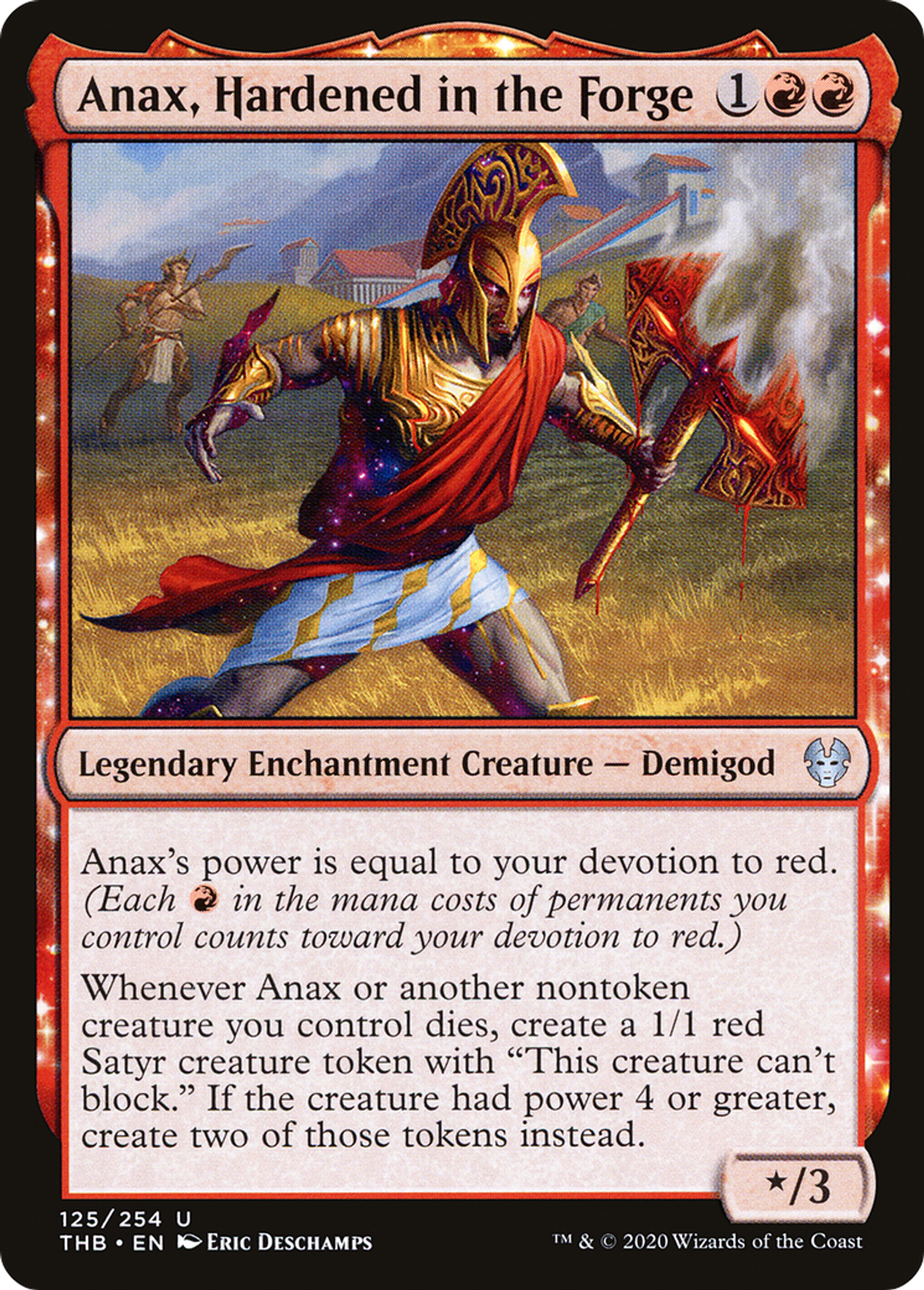 Anax, Hardened in the Forge — Theros Beyond Death — Magic: The Gathering