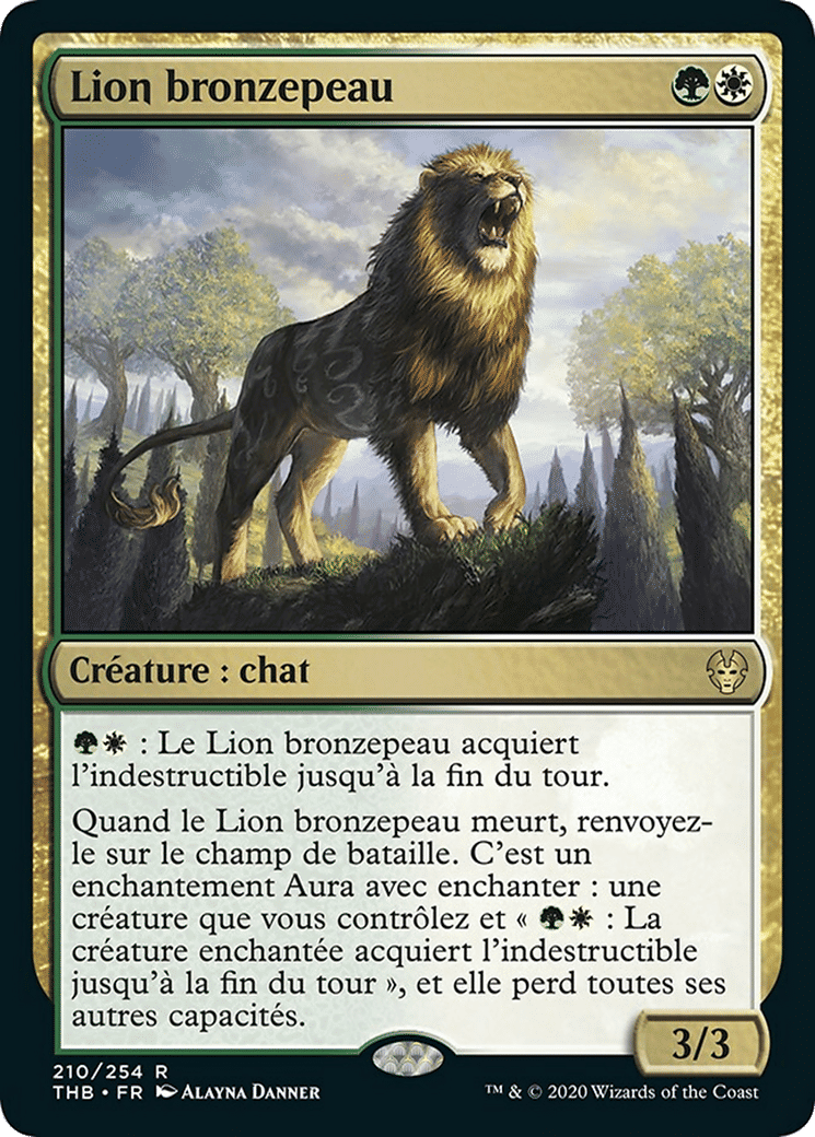 Lion bronzepeau — Theros Beyond Death — Magic: The Gathering