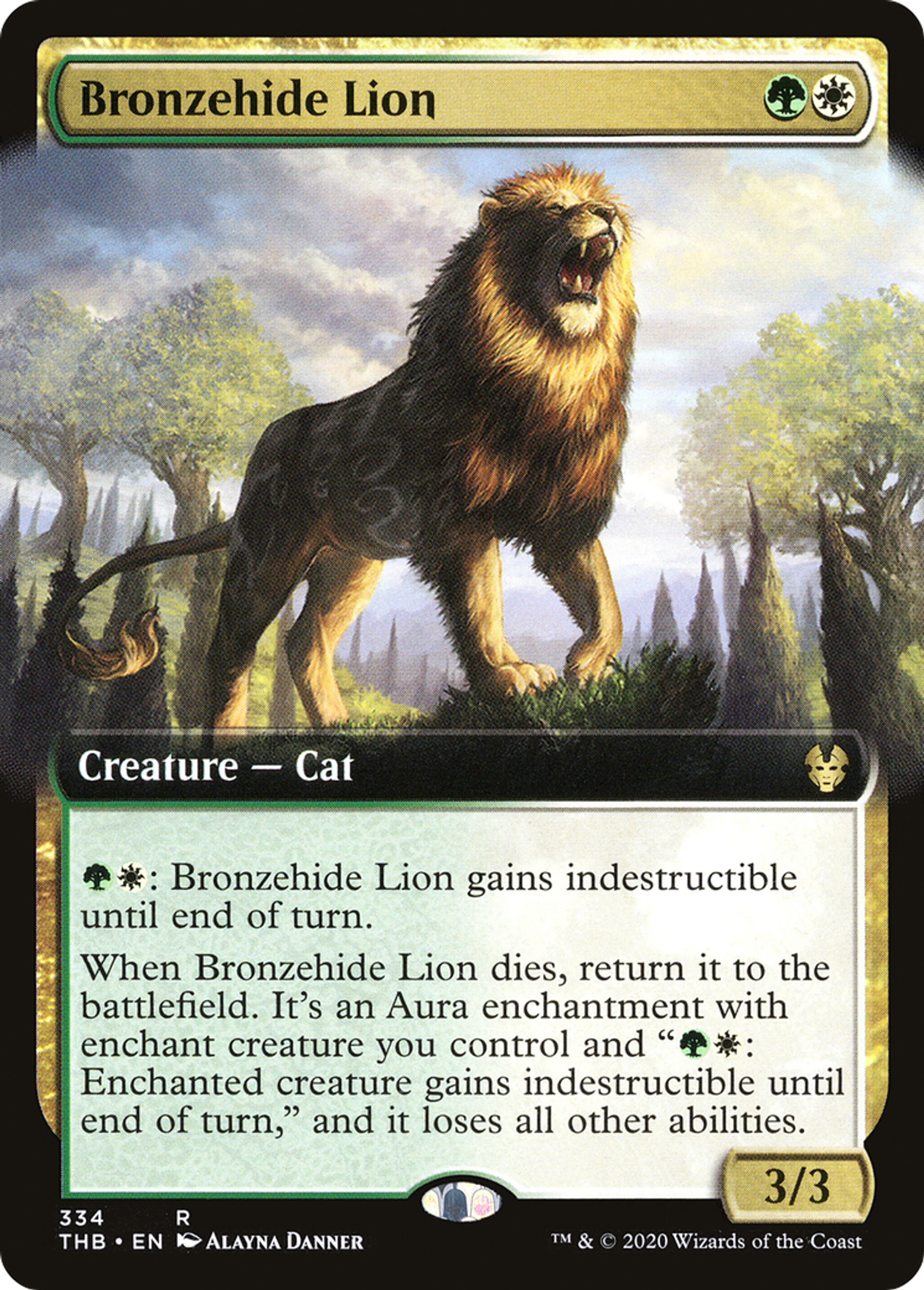 Bronzehide Lion — Theros Beyond Death — Magic: The Gathering