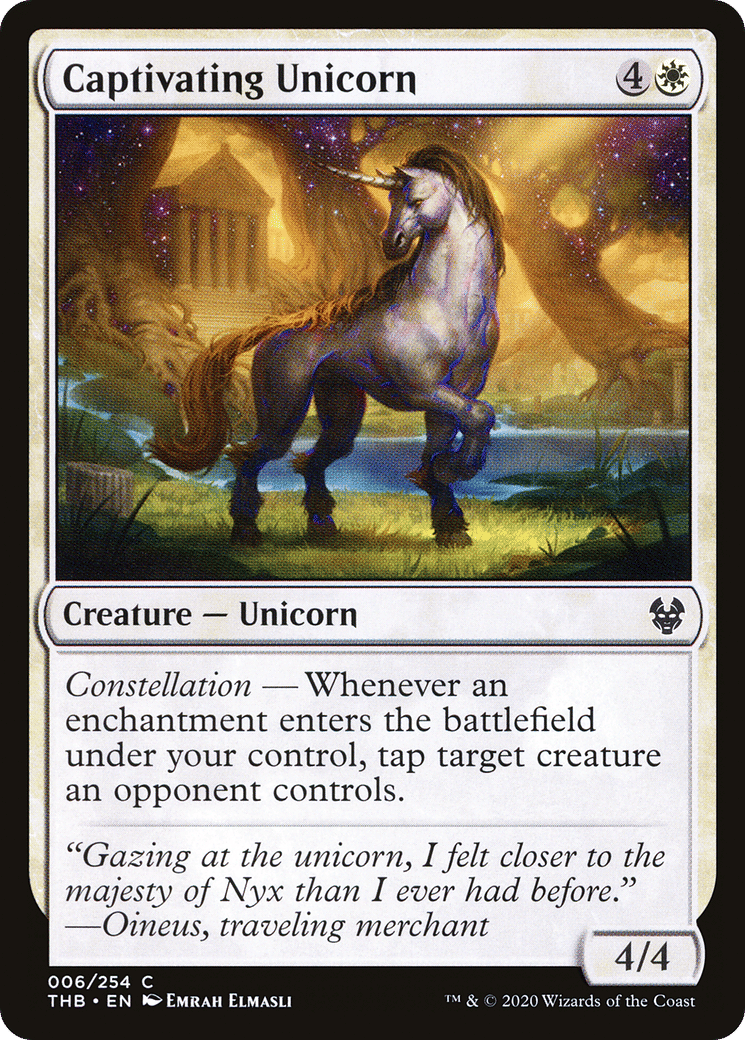 Captivating Unicorn — Theros Beyond Death — Magic: The Gathering