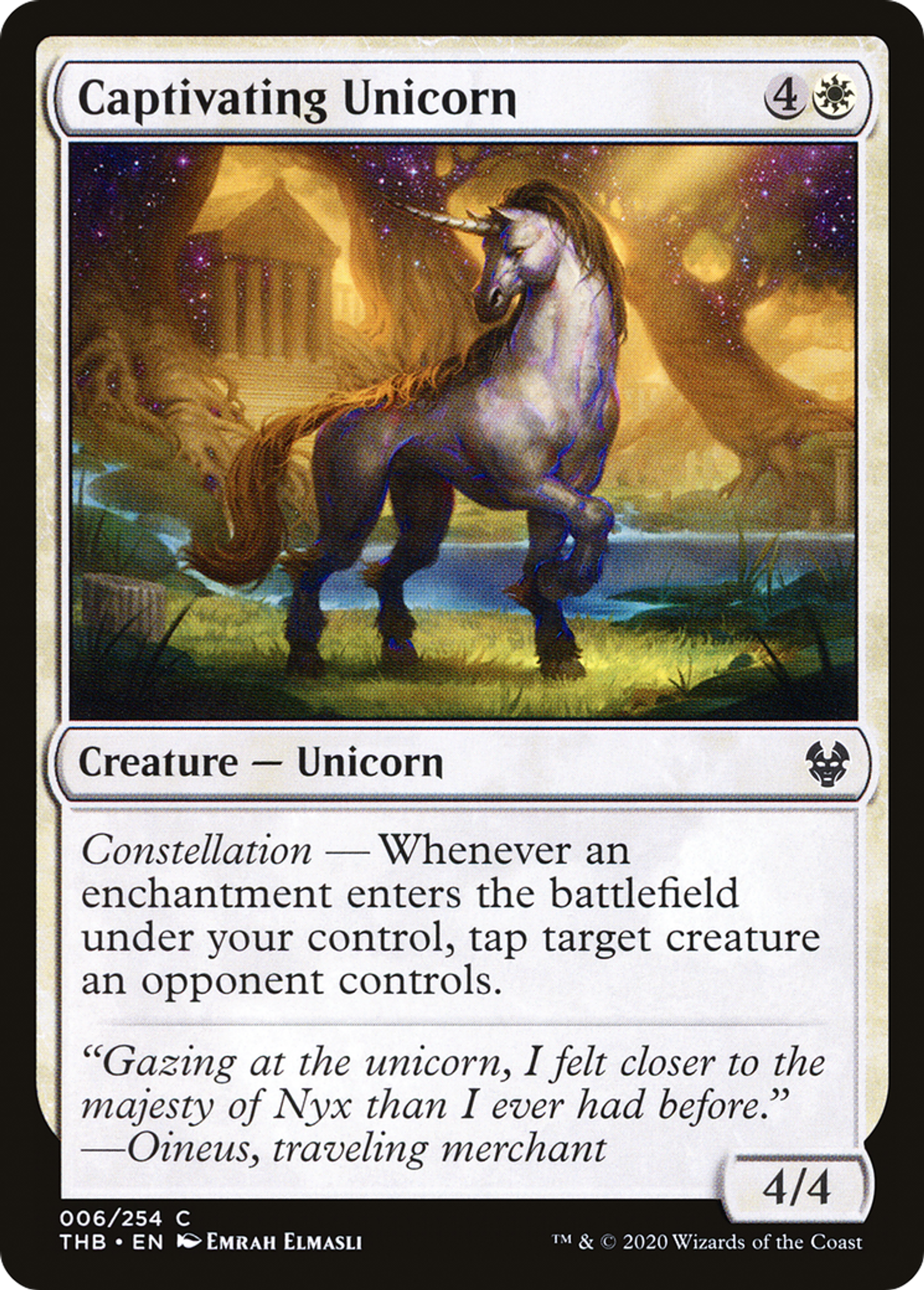 Captivating Unicorn — Theros Beyond Death — Magic: The Gathering