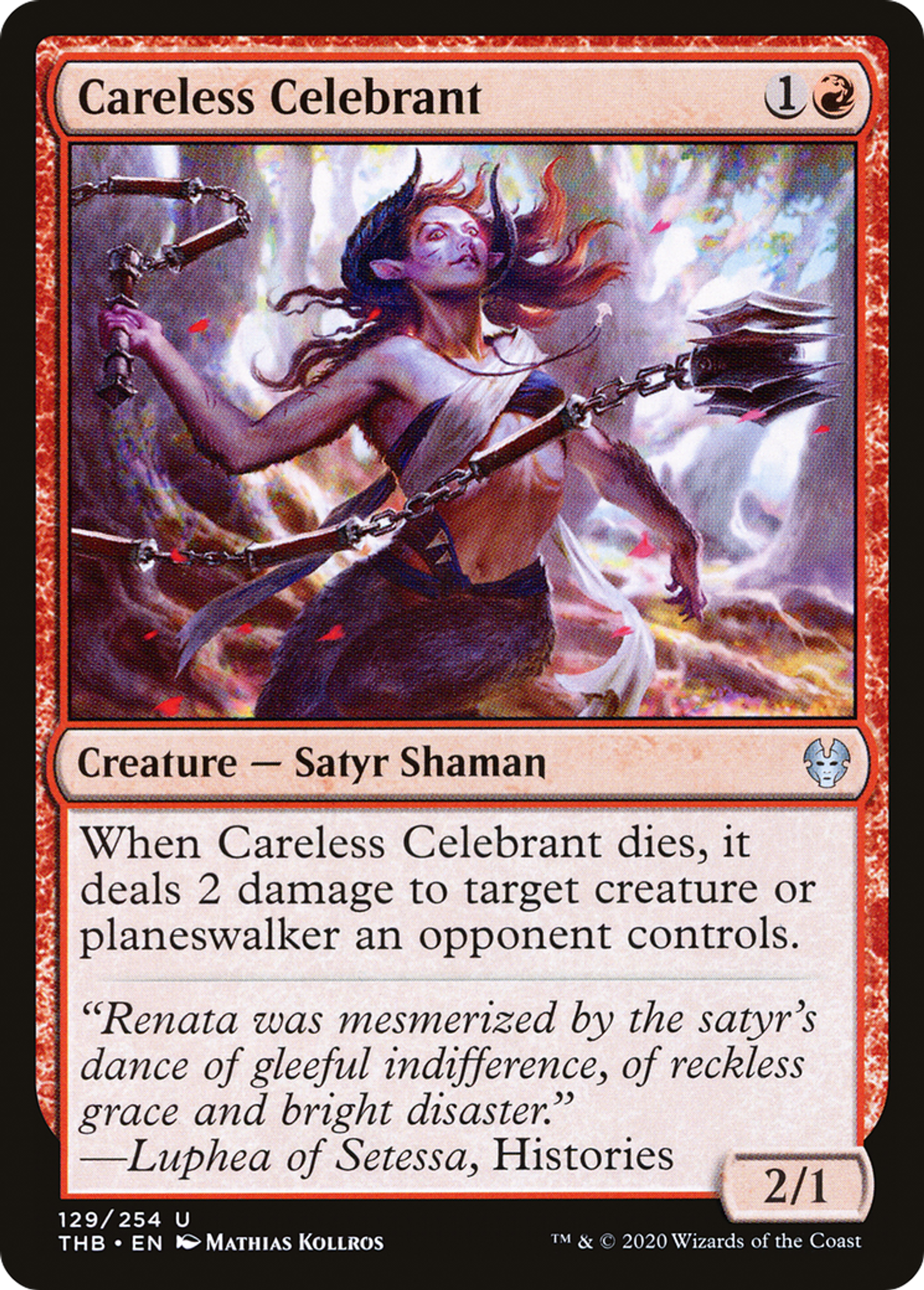 Careless Celebrant — Theros Beyond Death — Magic: The Gathering