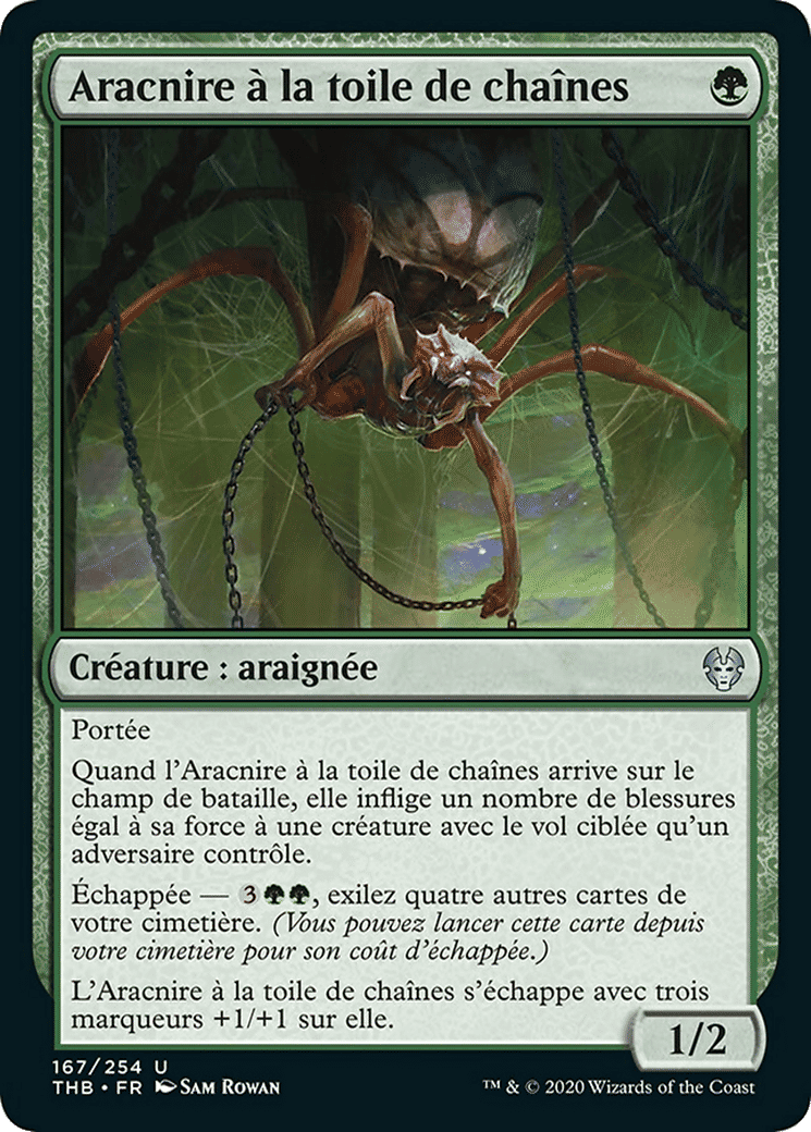 Aracnire à la toile de chaînes — Theros Beyond Death — Magic: The Gathering