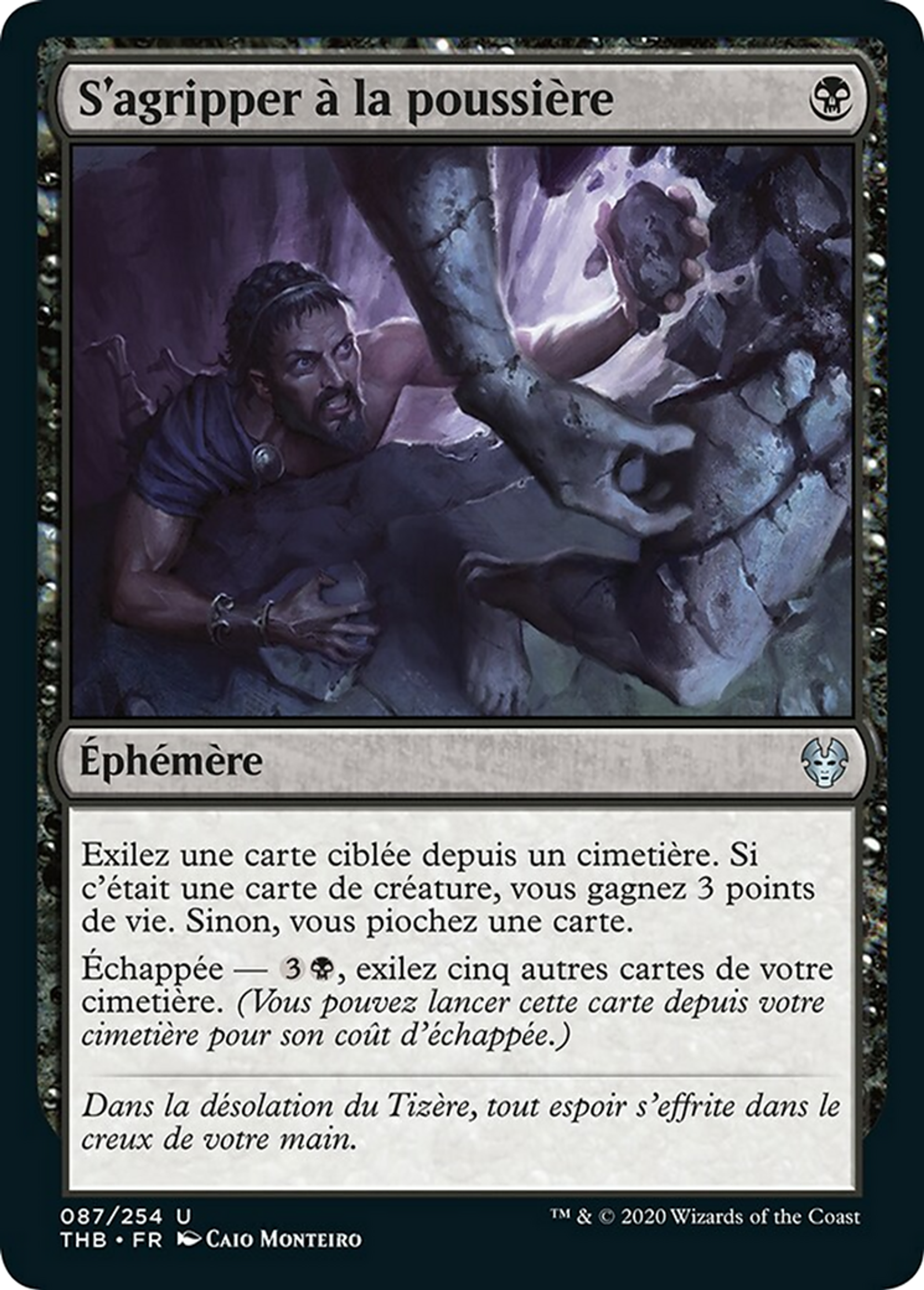 S'agripper à la poussière — Theros Beyond Death — Magic: The Gathering