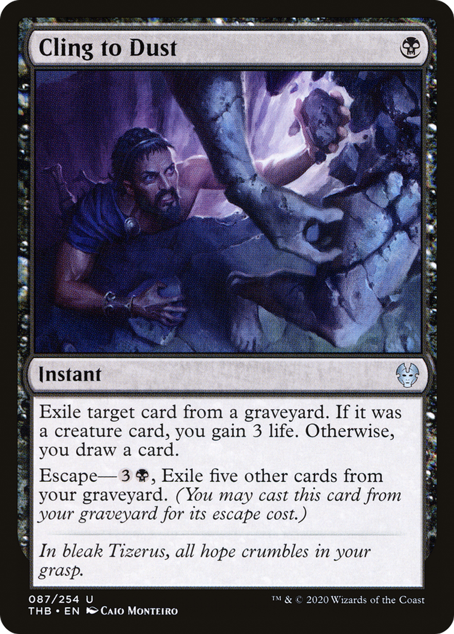 S'agripper à la poussière — Theros Beyond Death — Magic: The Gathering